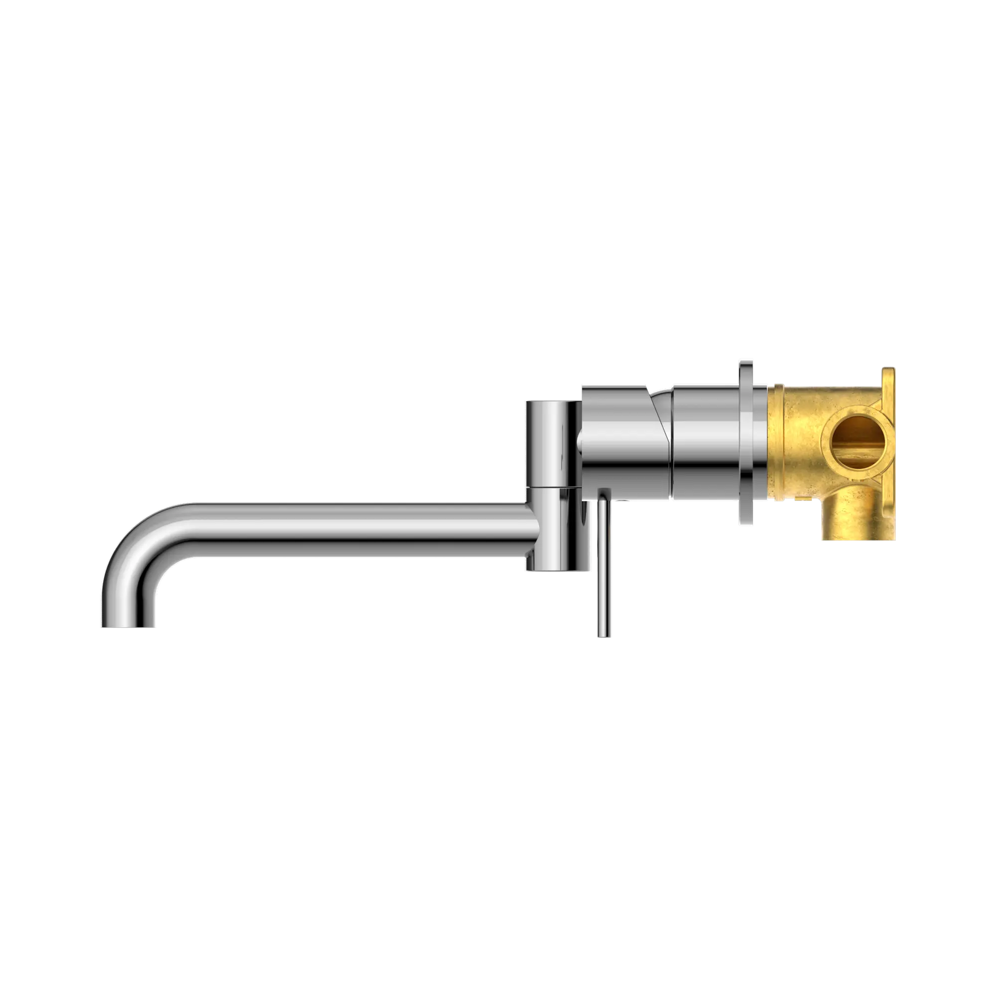 NR221910 RCH Mecca Wall Basin Bath Mixer Swivel Spout 225mm Chrome image 3