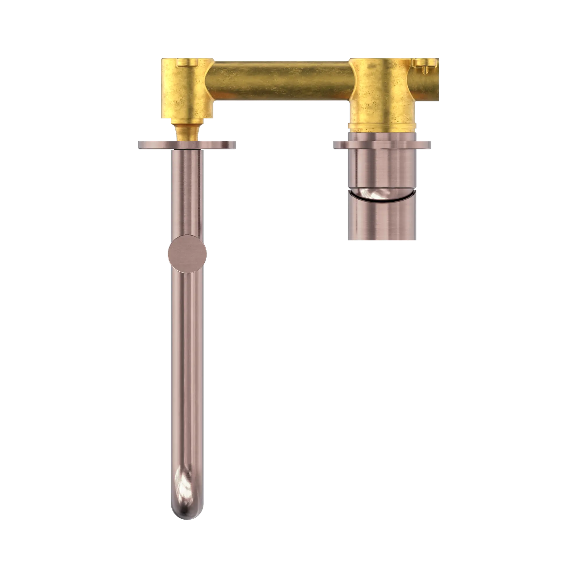 NR221910 RBZ Mecca Wall Basin Bath Mixer Swivel Spout 225mm Brushed Bronze image 2