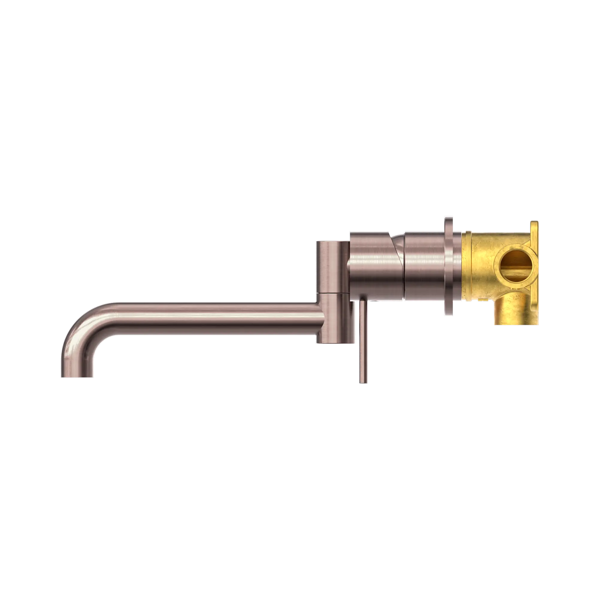 NR221910 RBZ Mecca Wall Basin Bath Mixer Swivel Spout 225mm Brushed Bronze image 3