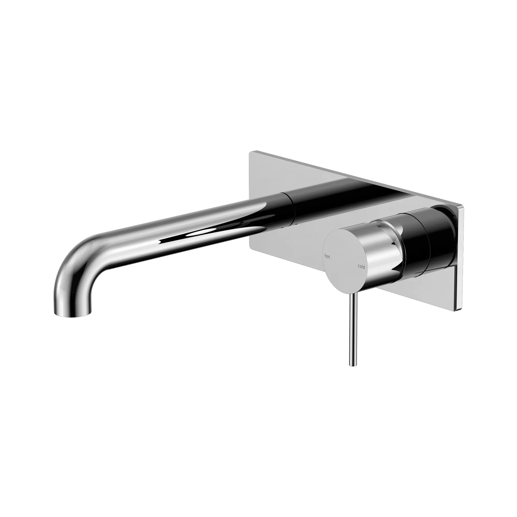 NR221910 A260 CH Mecca Wall Basin Bath Mixer 260mm Chrome image 1