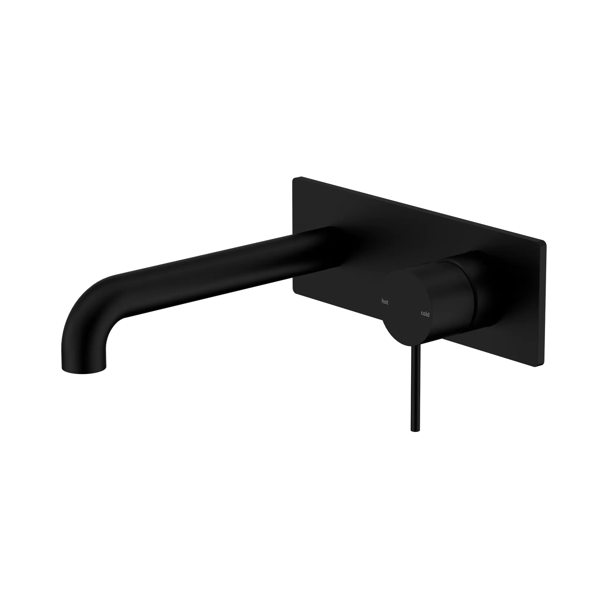 NR221910 A260 MB Mecca Wall Basin Bath Mixer 260mm Matte Black image 1