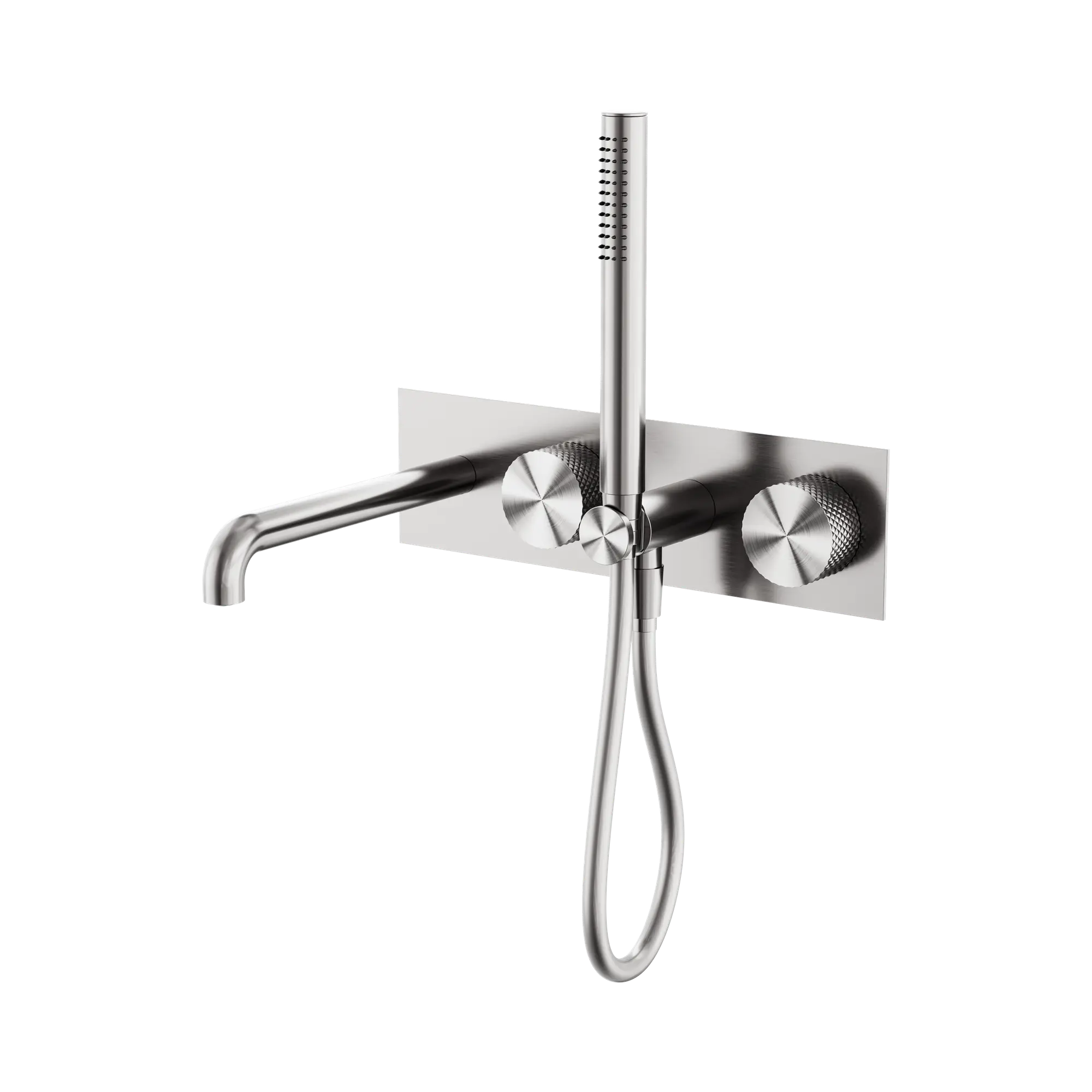 NR252003a250 BN Opal Progressive Shower System With Spout 250mm Brushed Nickel image 1