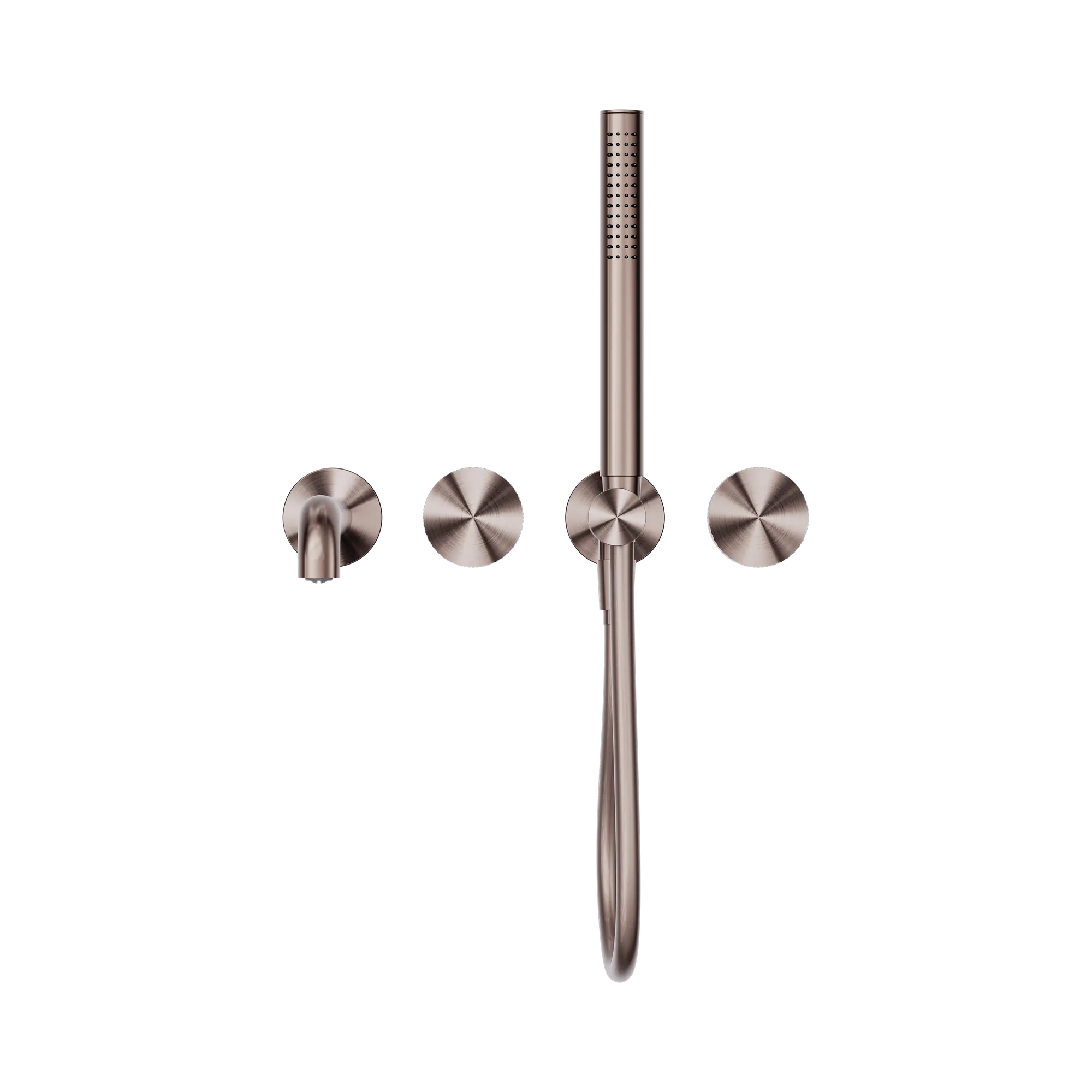 NR252003b230 BZ Opal Progressive Shower System Separate Plate With Spout 230mm Brushed Bronze image 2