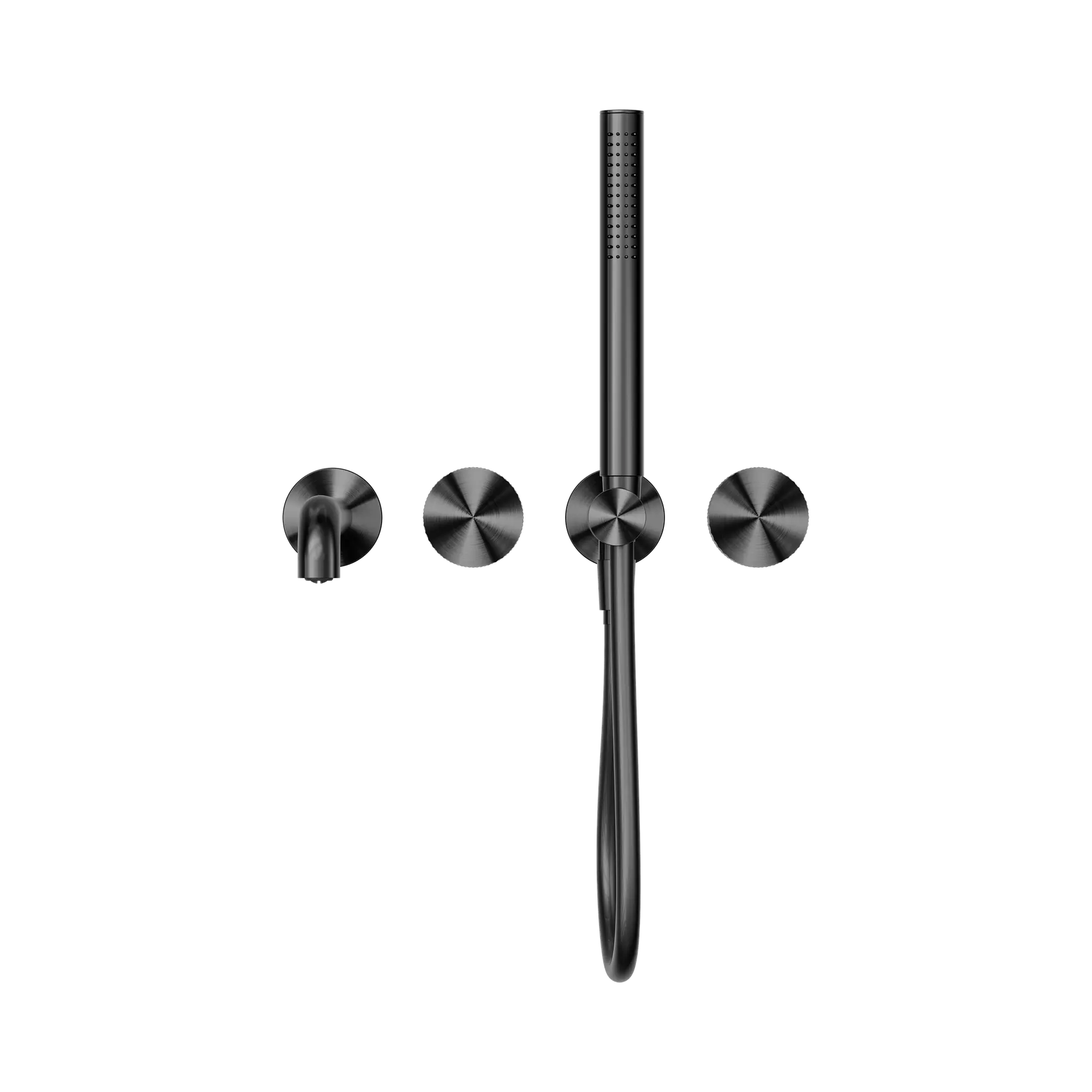 NR252003b250 GR Opal Progressive Shower System Separate Plate With Spout 250mm Graphite image 2