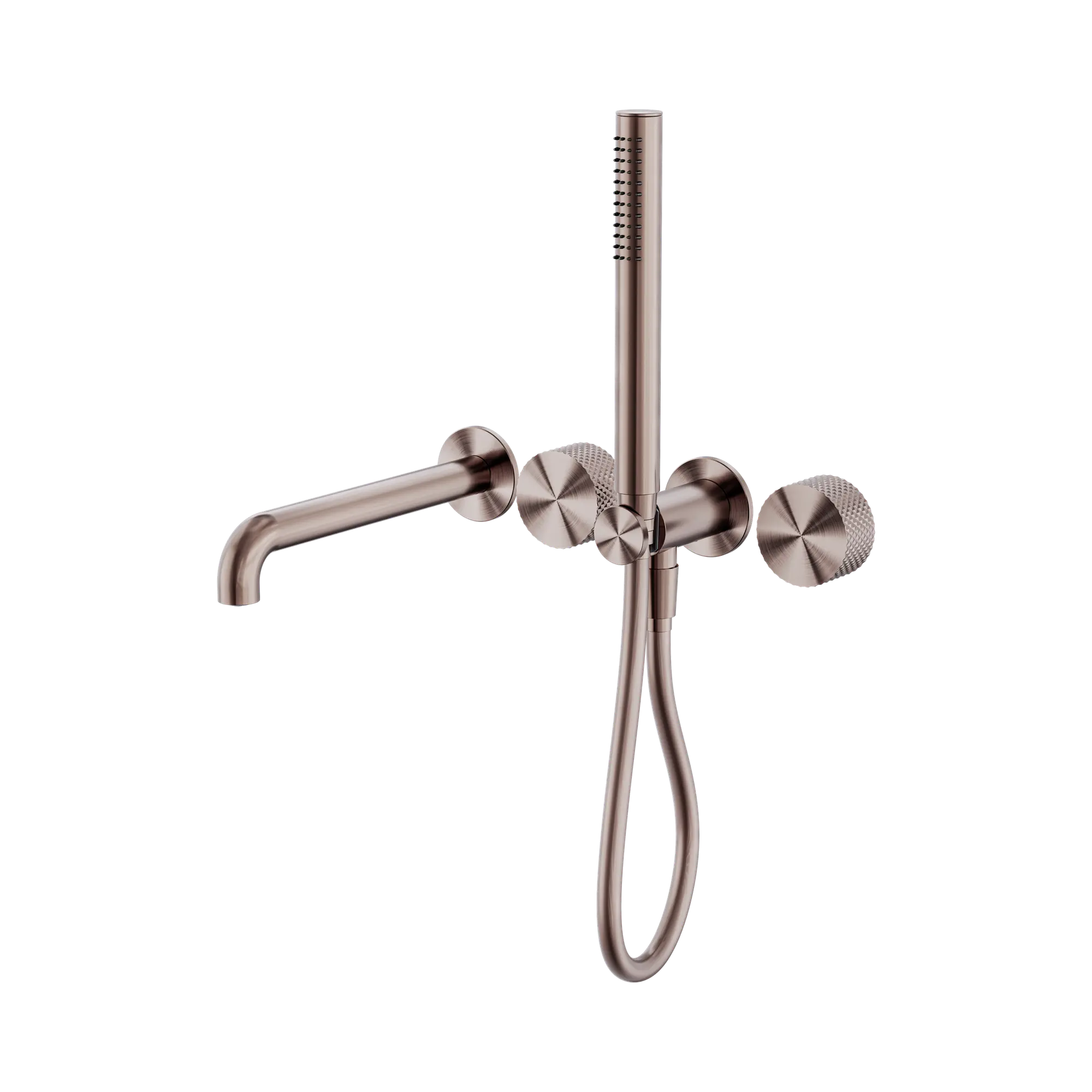 NR252003b250 BZ Opal Progressive Shower System Separate Plate With Spout 250mm Brushed Bronze image 1