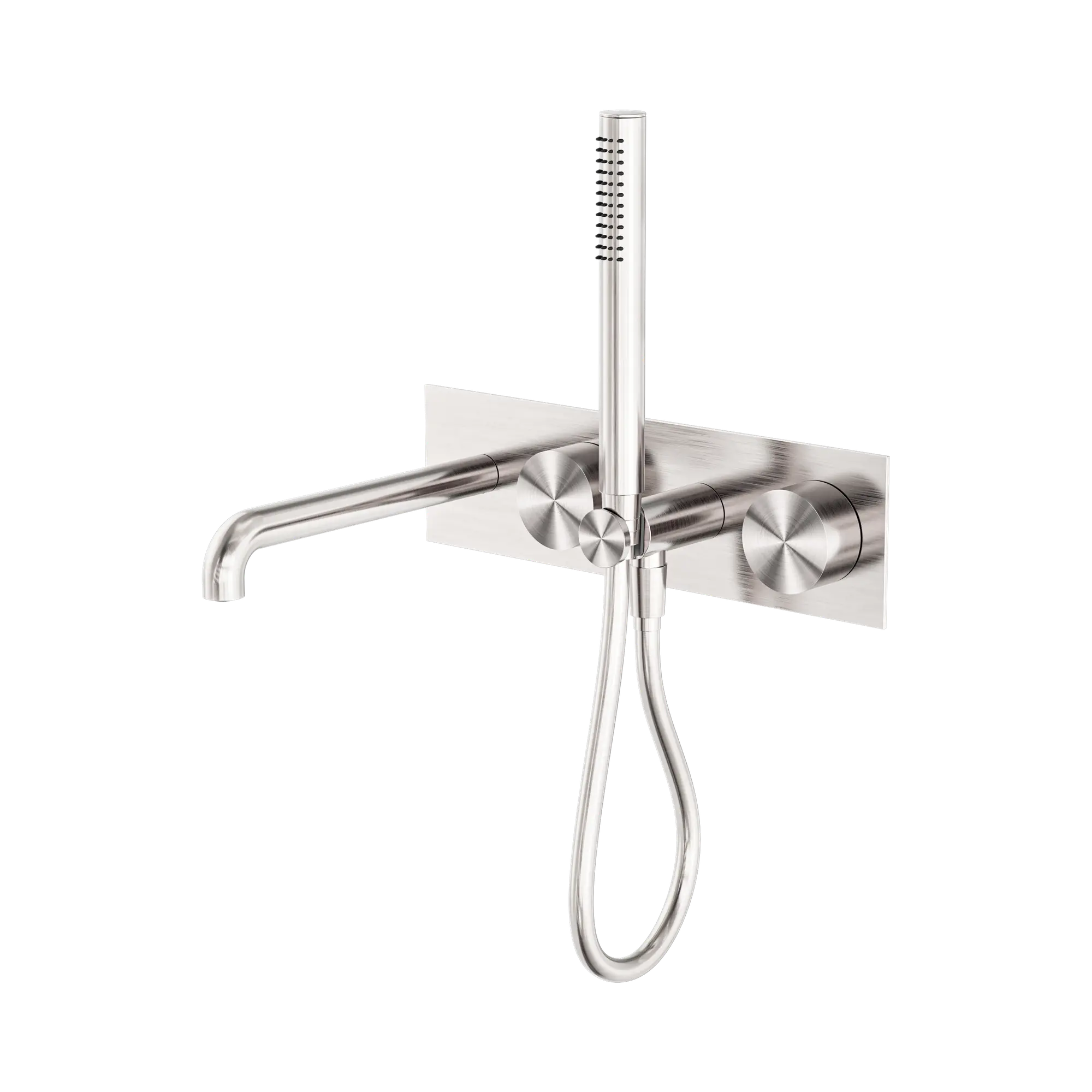 NR271903a250 BN Kara Progressive Shower System With Spout 250mm Brushed Nickel image 1