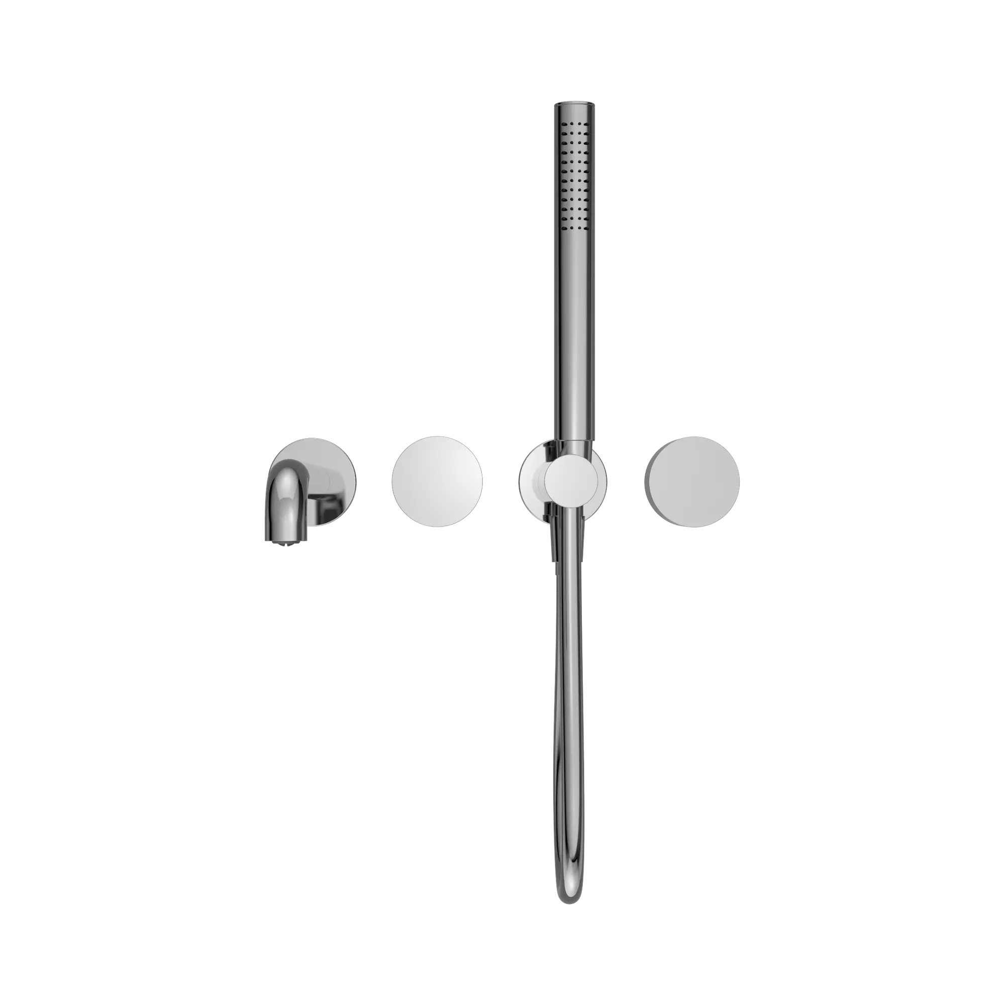 NR271903b230 CH Kara Progressive Shower System Separate Plate With Spout 230mm Chrome image 3