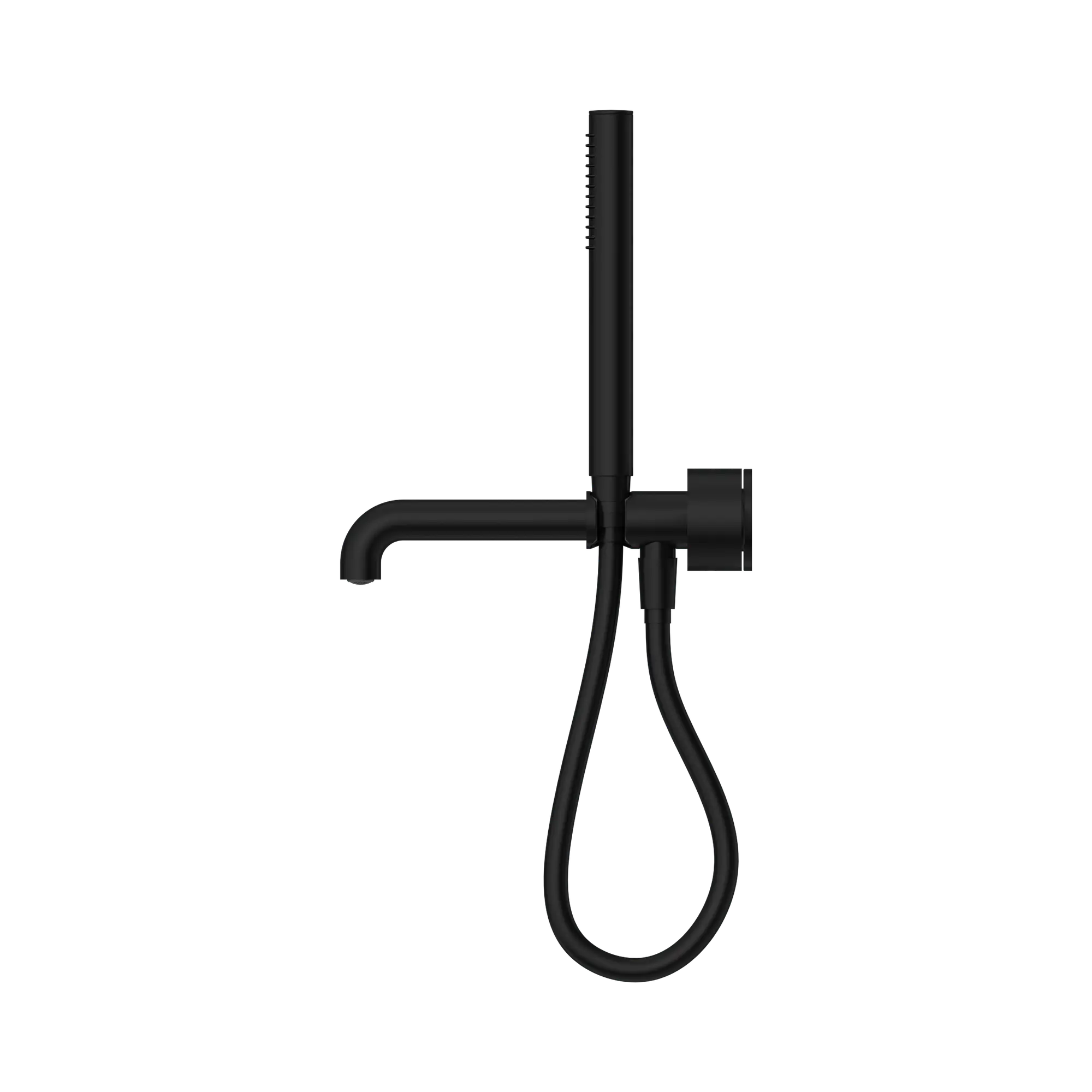 NR271903b230 MB Kara Progressive Shower System Separate Plate With Spout 230mm Matte Black image 2