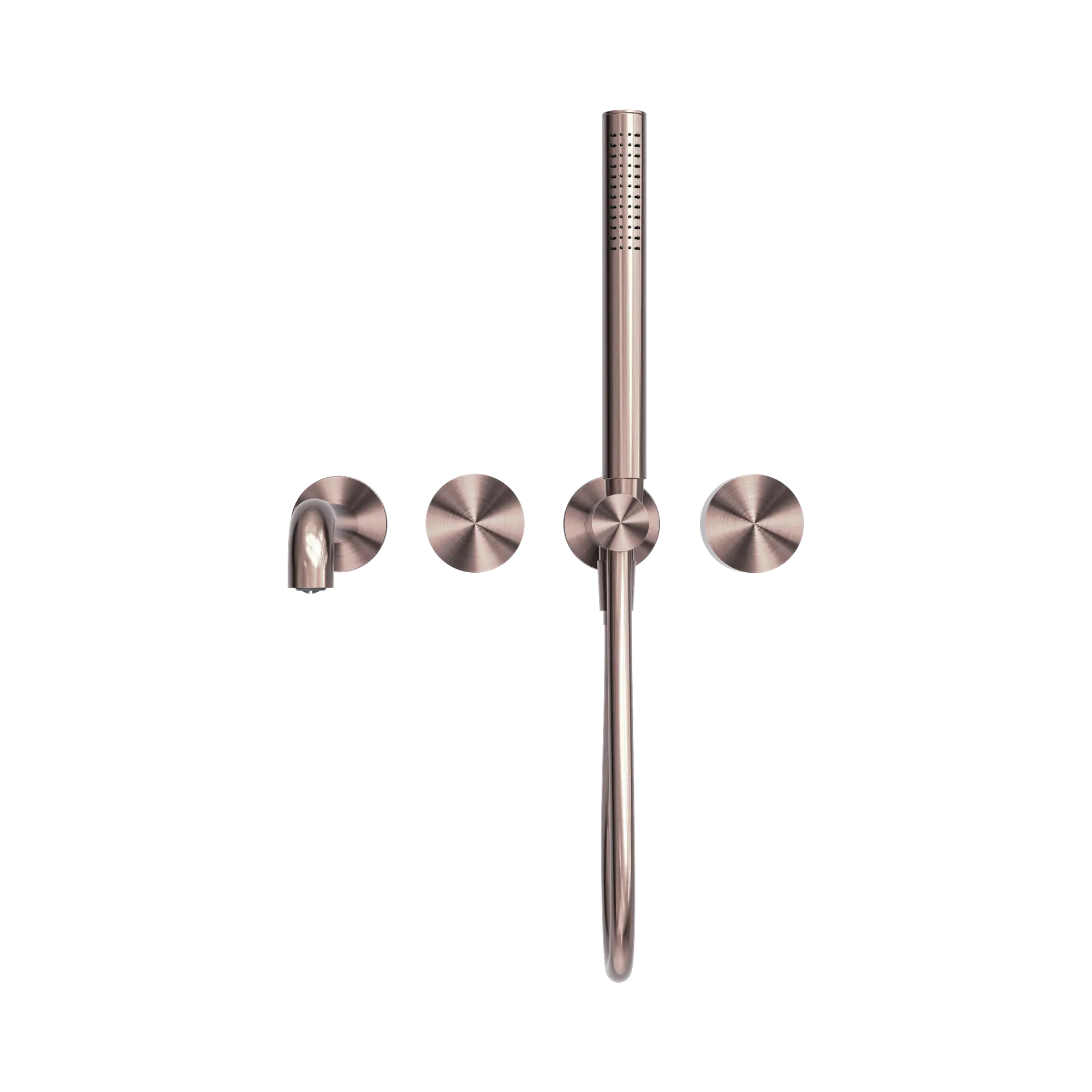 NR271903b230 BZ Kara Progressive Shower System Separate Plate With Spout 230mm Brushed Bronze image 3