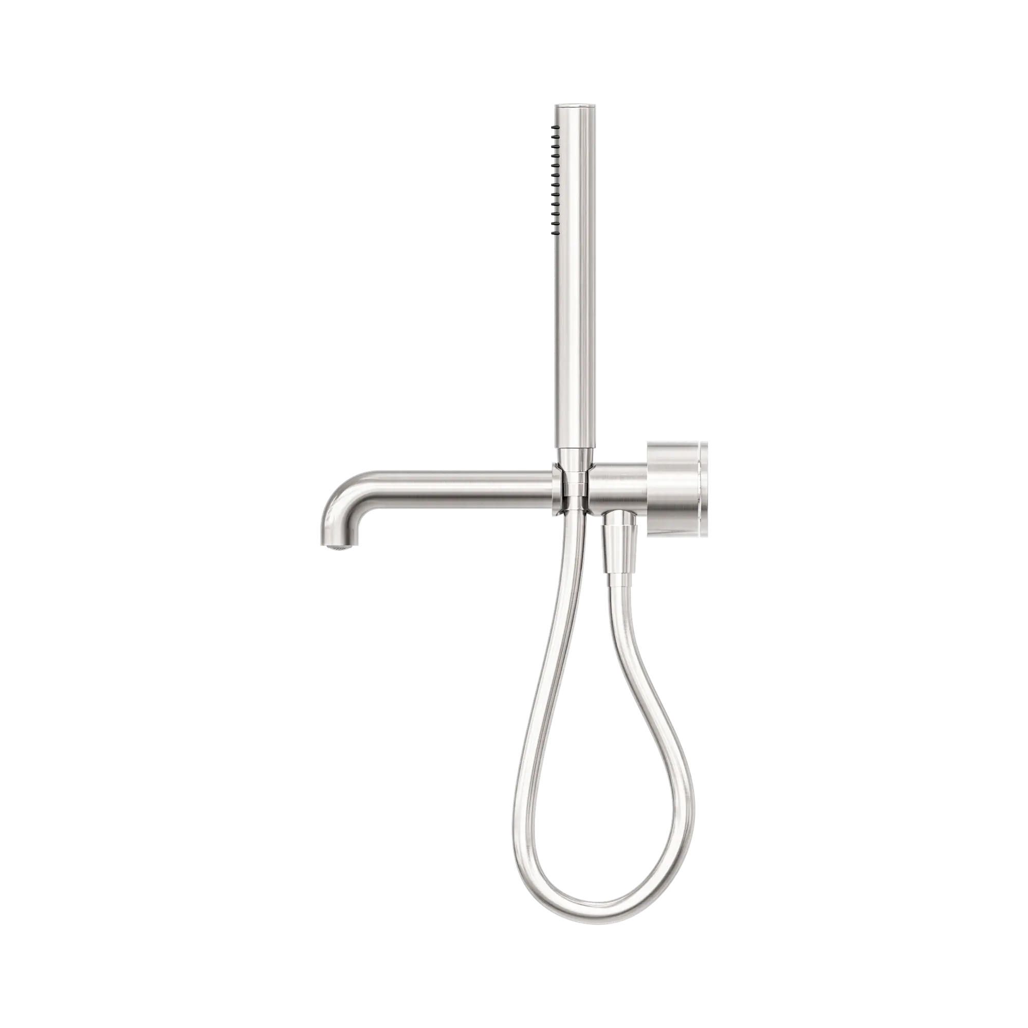 NR271903b250 BN Kara Progressive Shower System Separate Plate With Spout 250mm Brushed Nickel image 2