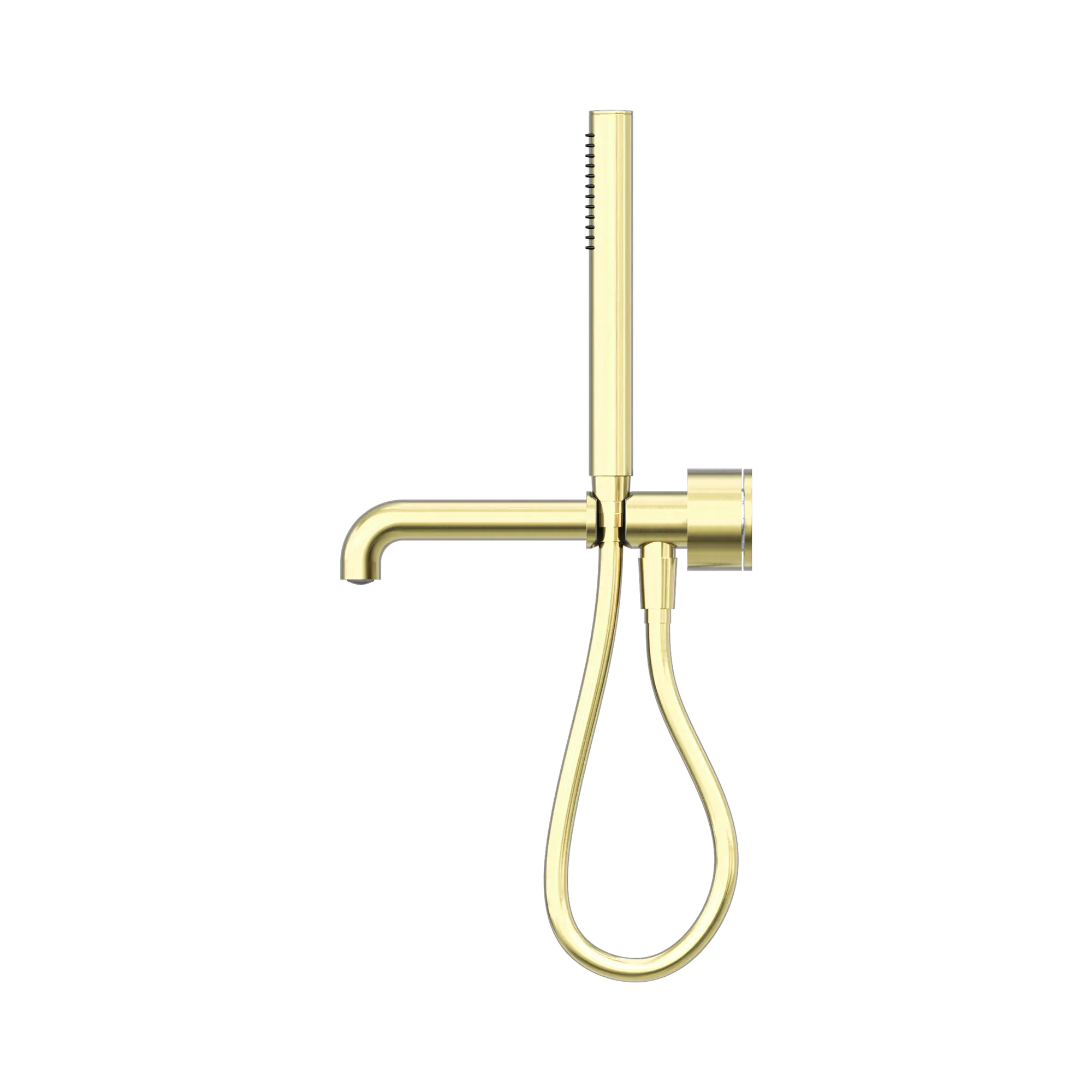 NR271903b250 BG Kara Progressive Shower System Separate Plate With Spout 250mm Brushed Gold image 2