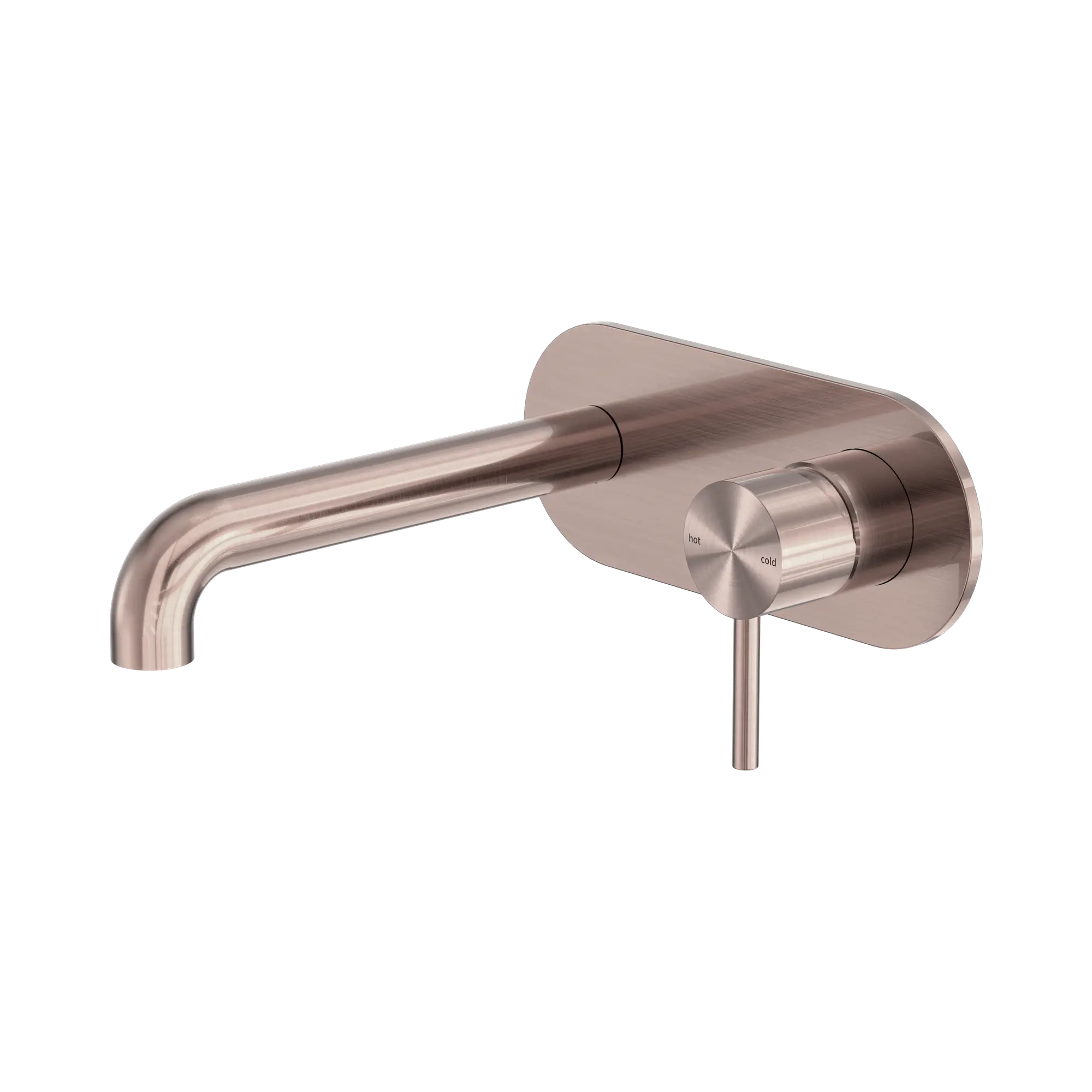 NR162210a185 BZ Zen SS316 L Wall Basin Bath Mixer 185mm Spout Brushed Bronze image 1