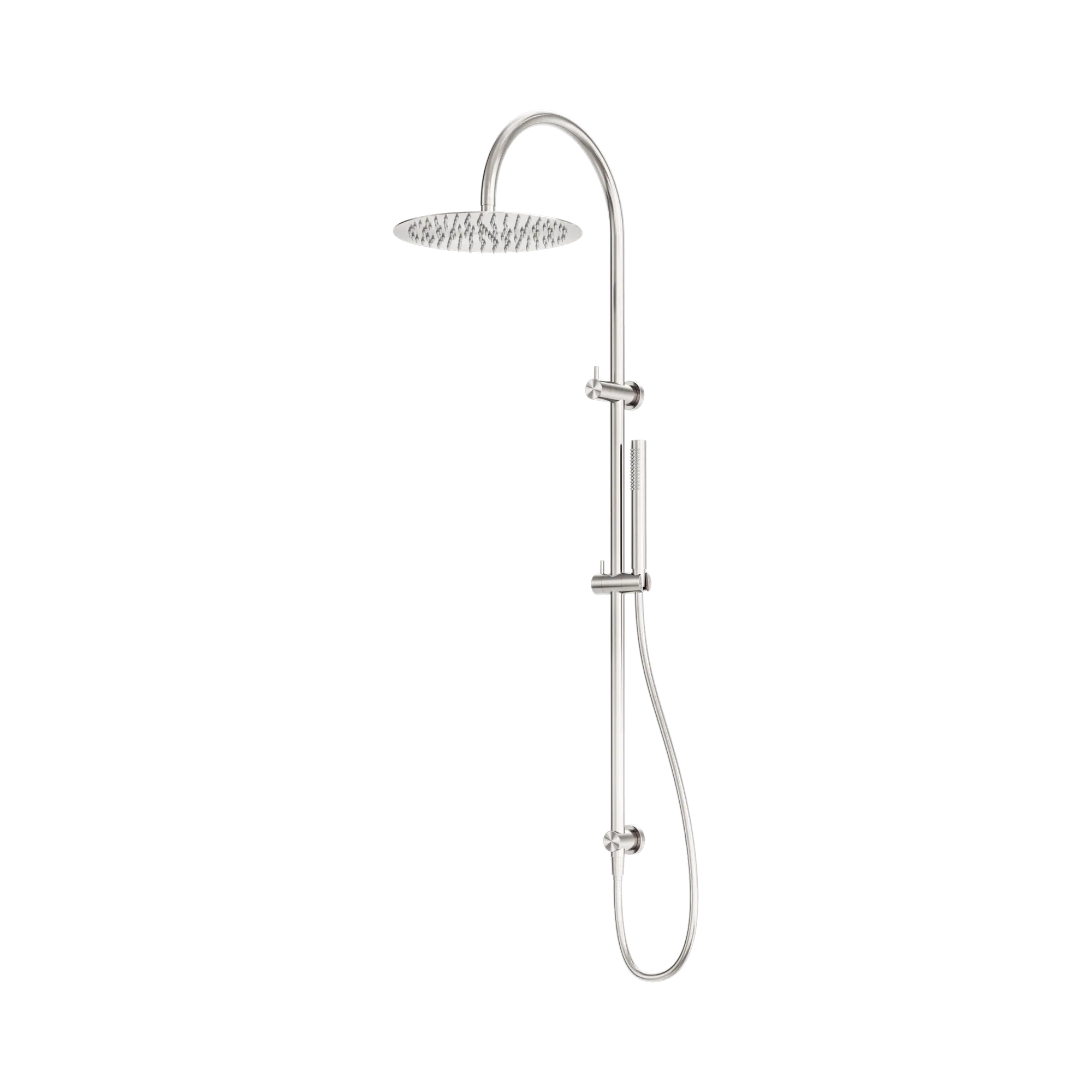 NR162205c02 BN Zen SS316 L Twin Shower Brushed Nickel image 1