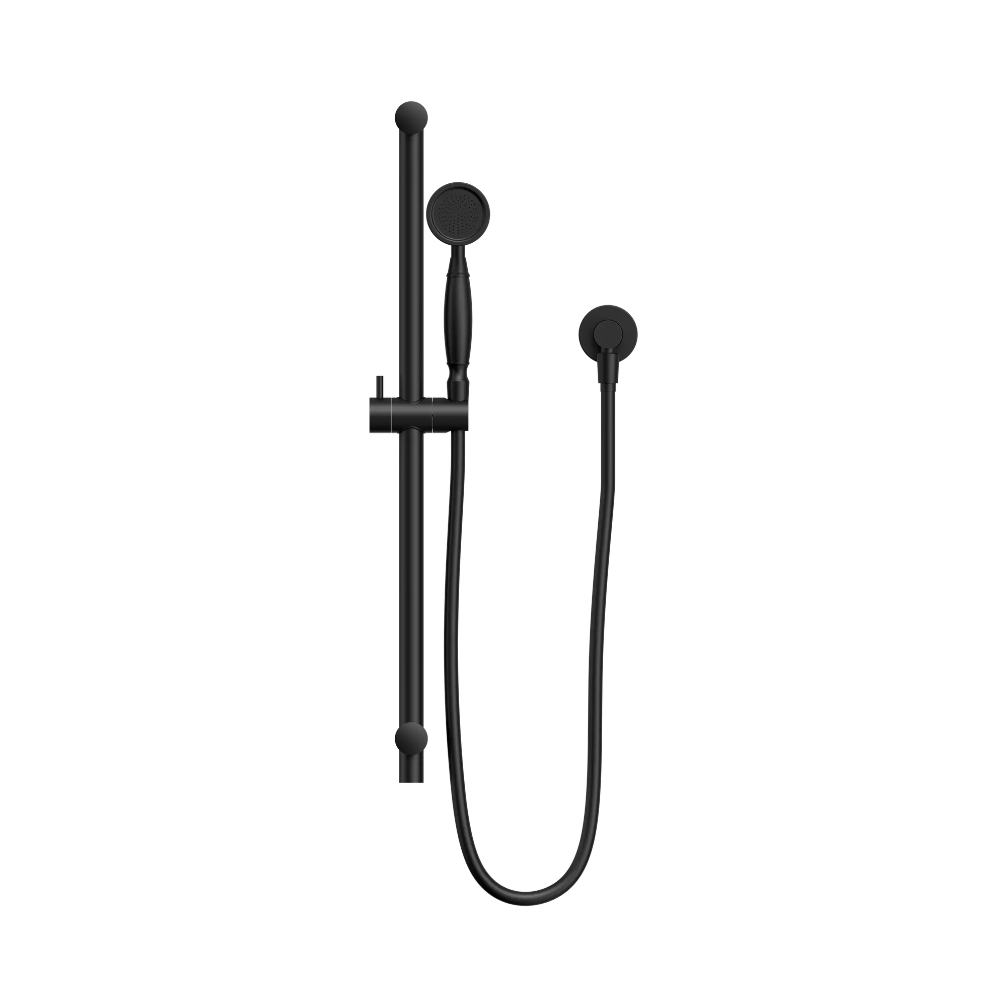 NR692105a02 MB York Shower Rail With Metal Hand Shower Matte Black image 2