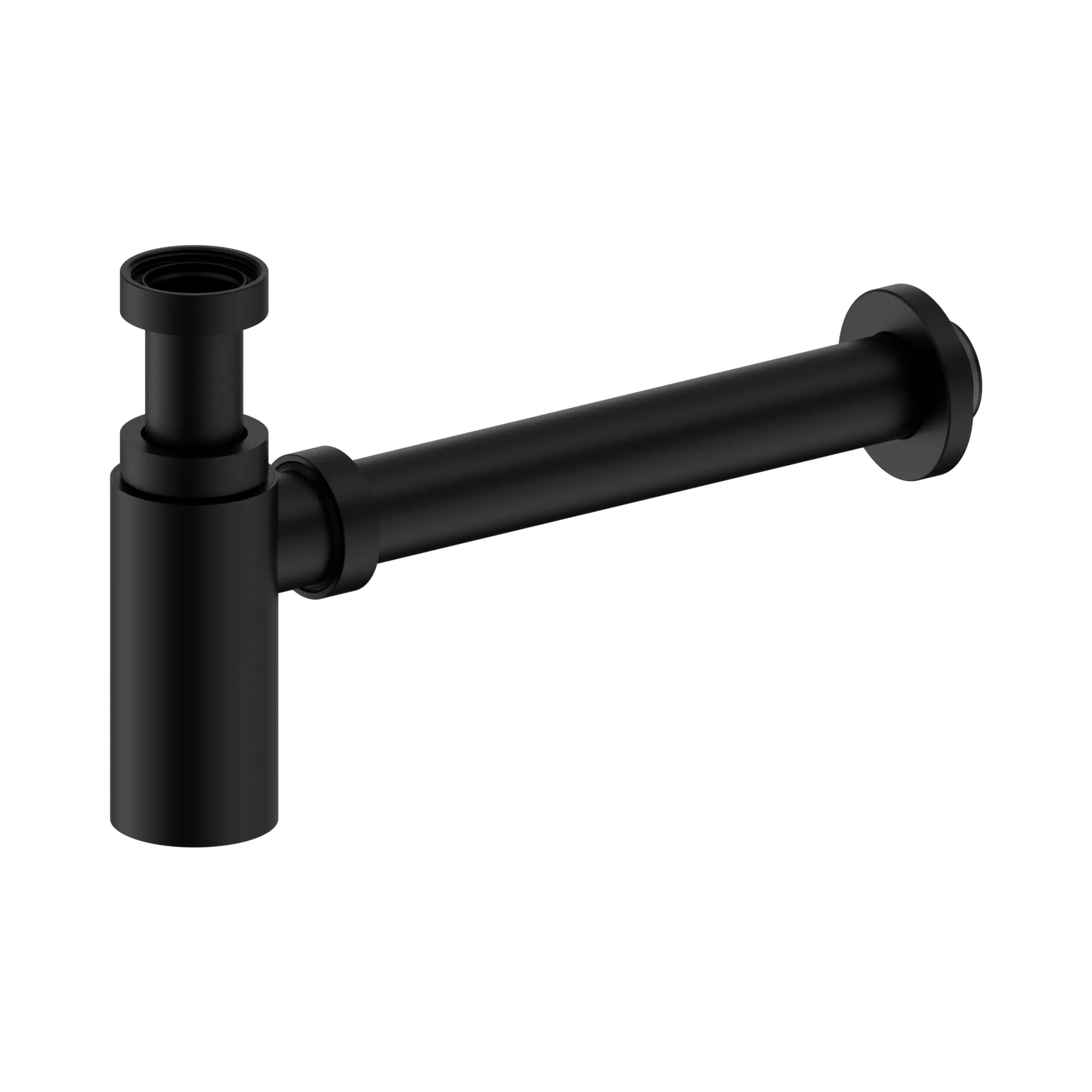 25 A001 MB 40mm Round Bottle Trap II Matte Black image 1