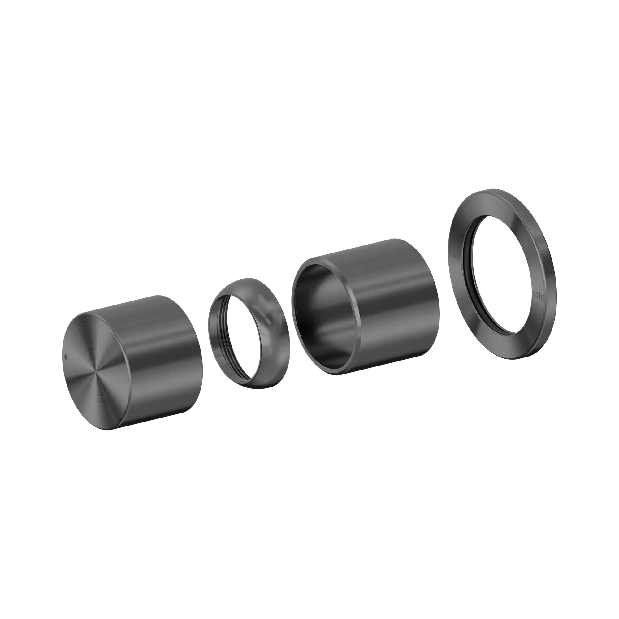 NR172211t GR Pure SS316 L Shower Mixer Trim Kits Only Graphite image 1