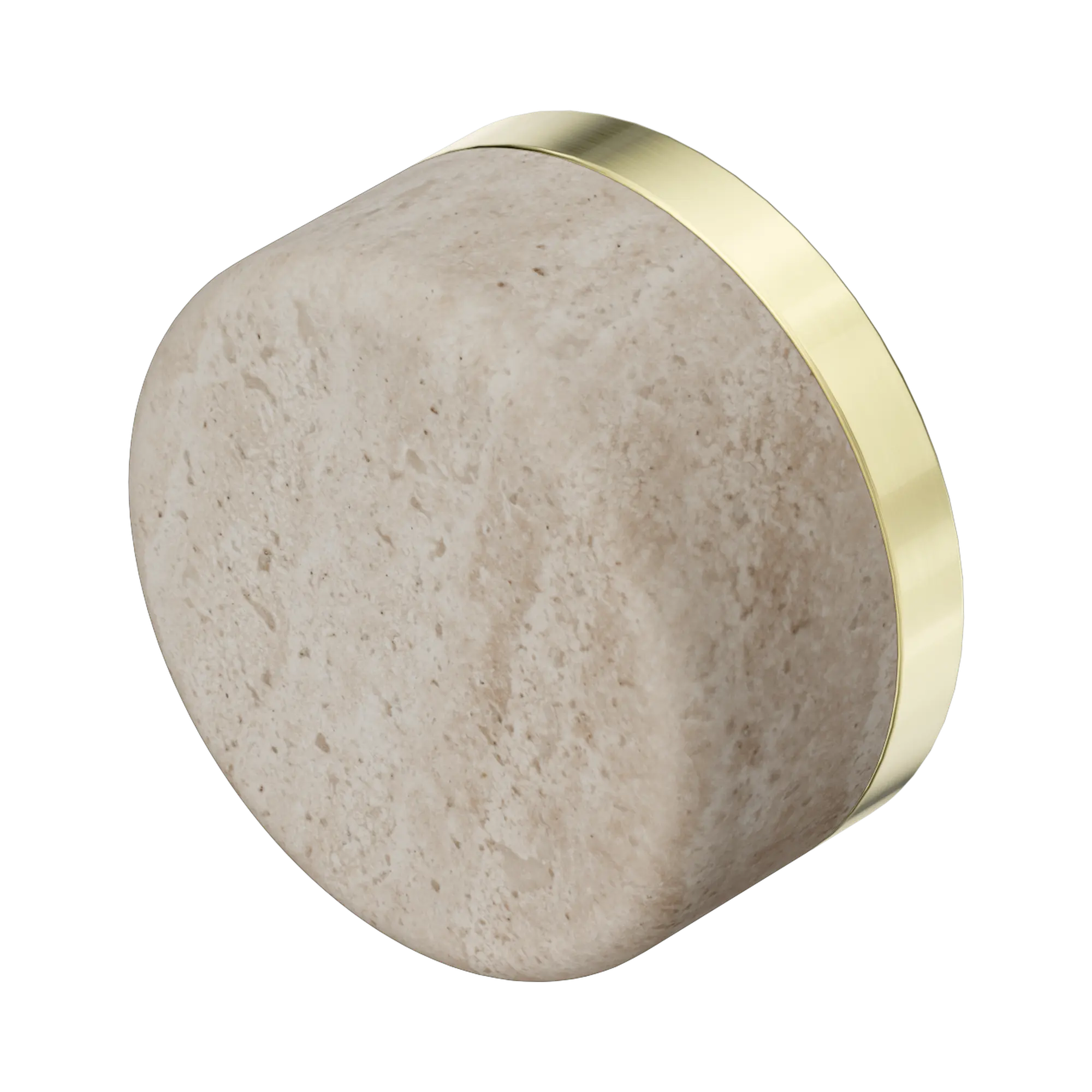 24 C008 BG Serenity Rome Travertine Handle Brushed Gold image 1