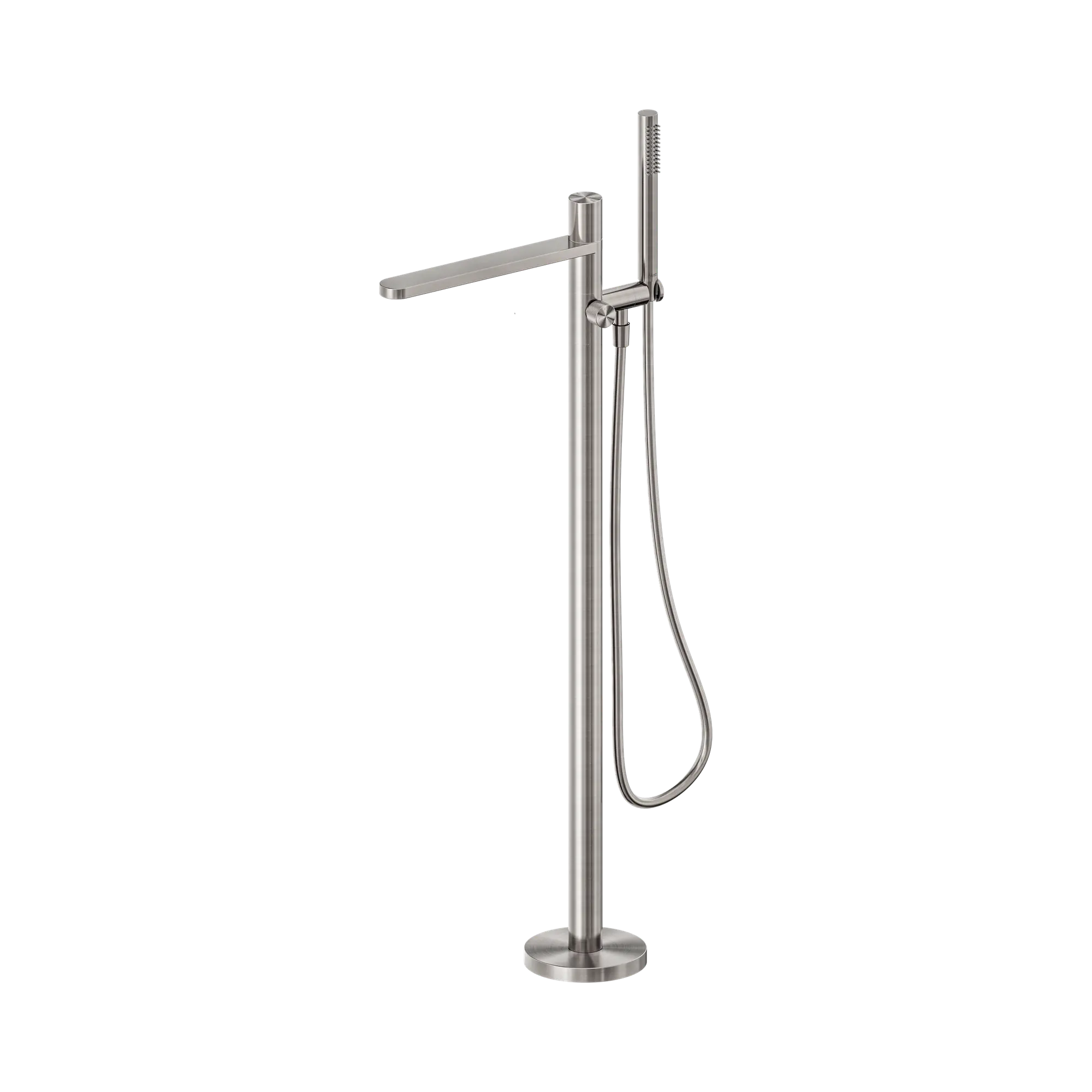 NR172203a02 BN Pure SS316 L Freestanding Bath Mixer Brushed Nickel image 1