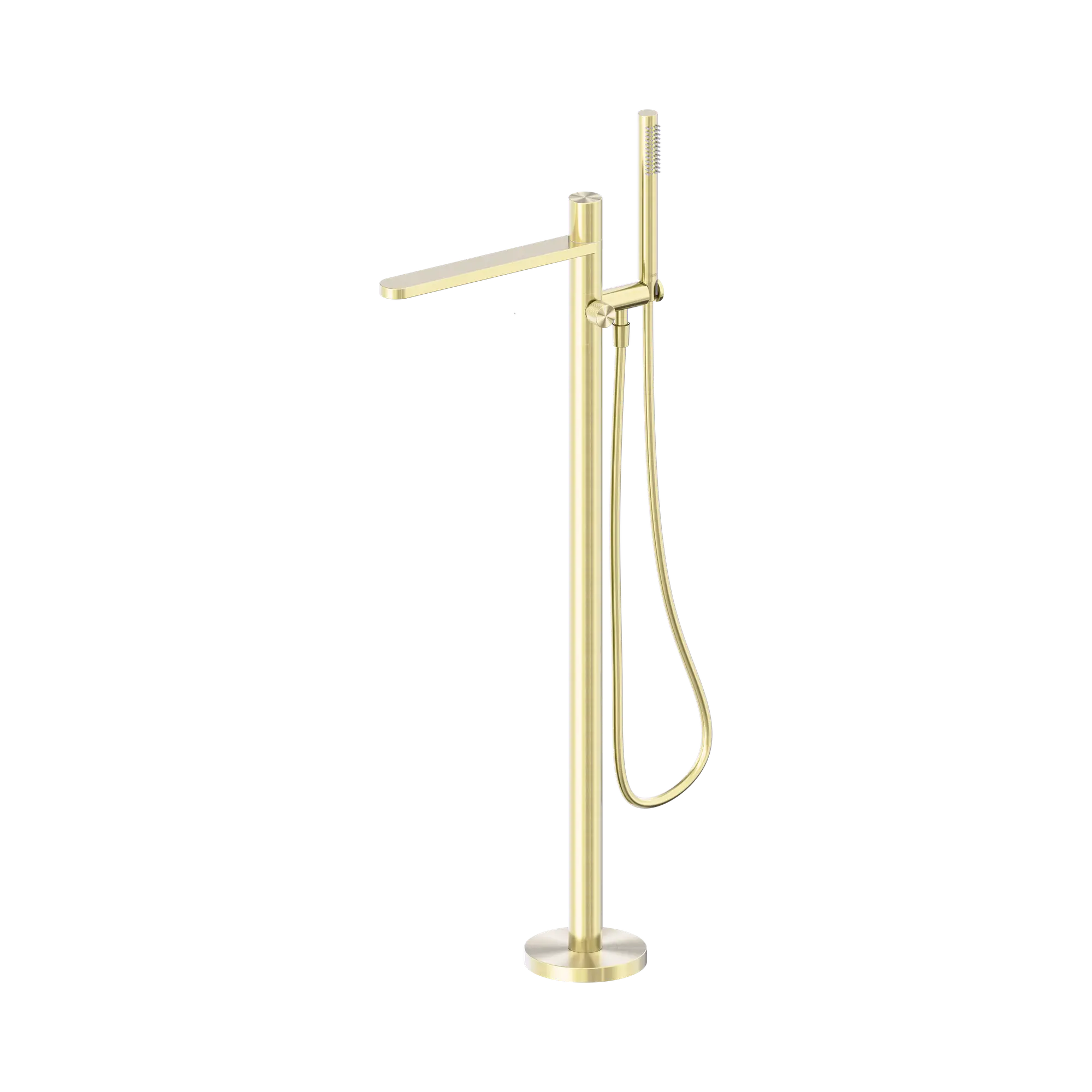 NR172203a02 BG Pure SS316 L Freestanding Bath Mixer Brushed Gold image 1