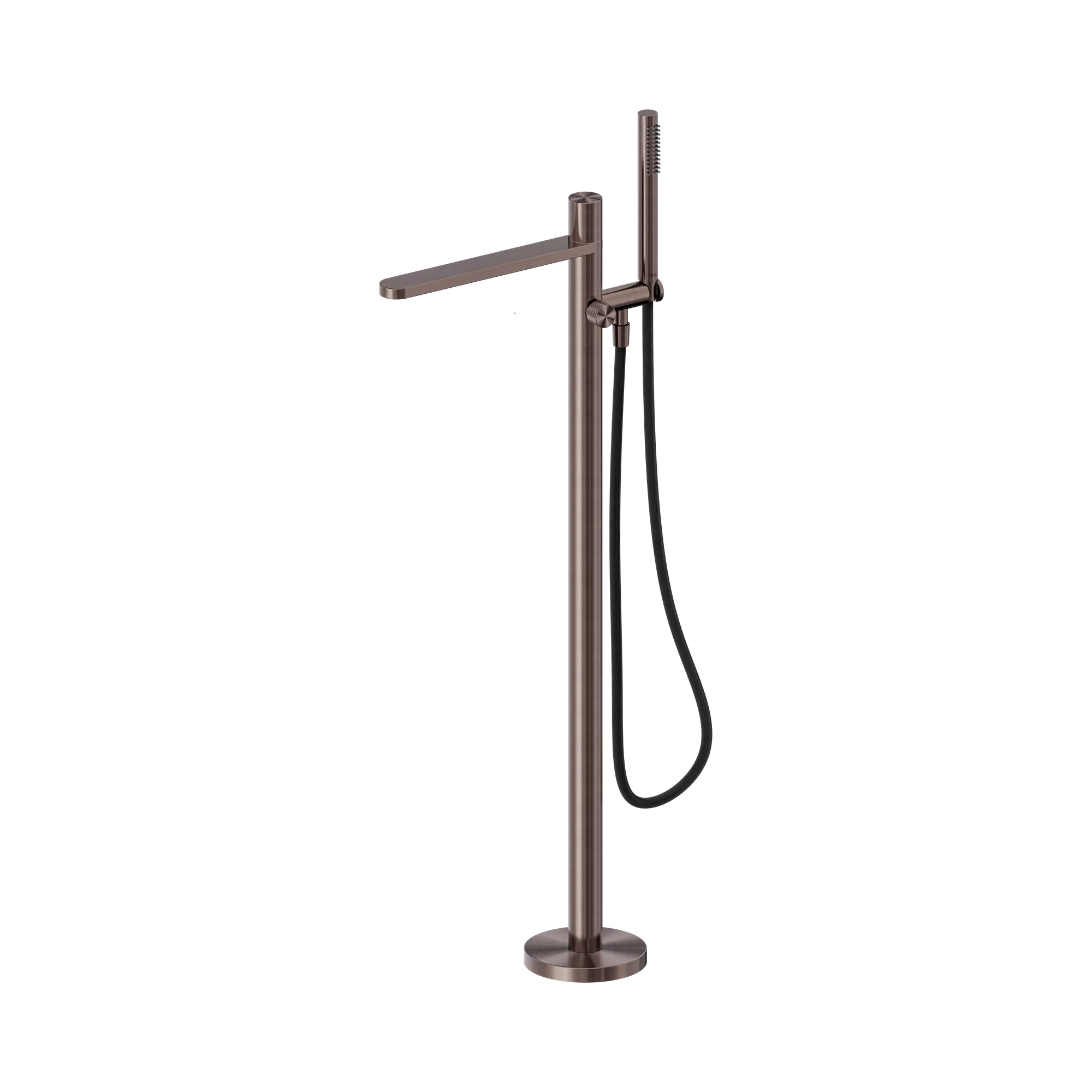 NR172203a01 BZ Pure SS316 L Freestanding Bath Mixer With Outdoor Shower Hose Brushed Bronze image 1