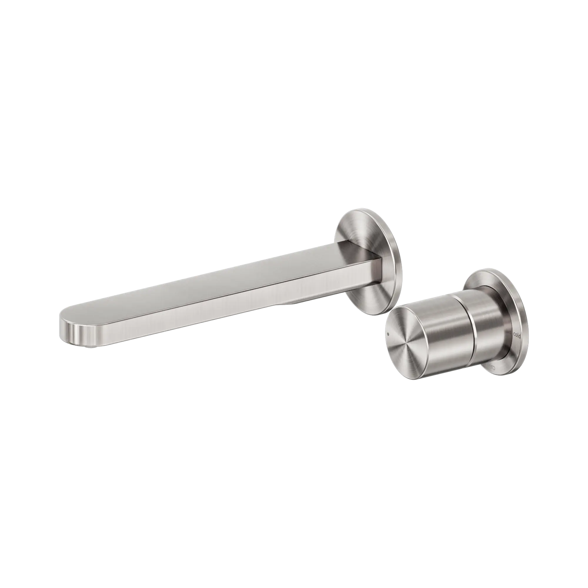 NR172210b BN Pure SS316 L Wall Basin Bath Mixer Separate Back Plate Whole Set Brushed Nickel image 1