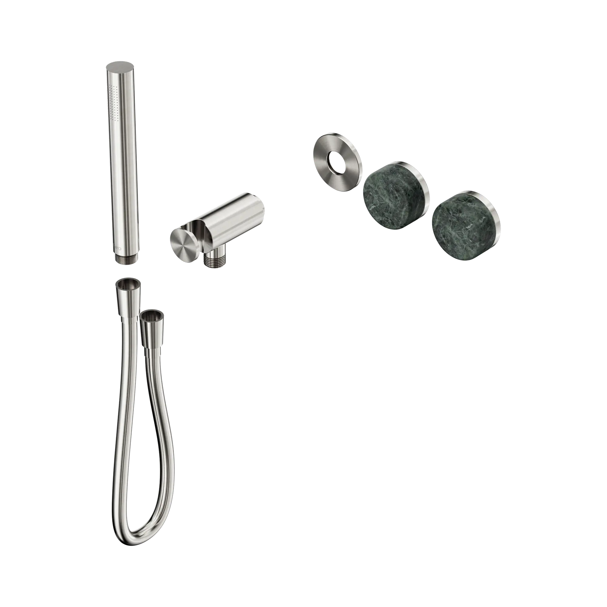 24 E092 BN Serenity Progressive Shower System With Verde Alpi Handle And Slim Shower Trim Kit Only Brushed Nickel image 1