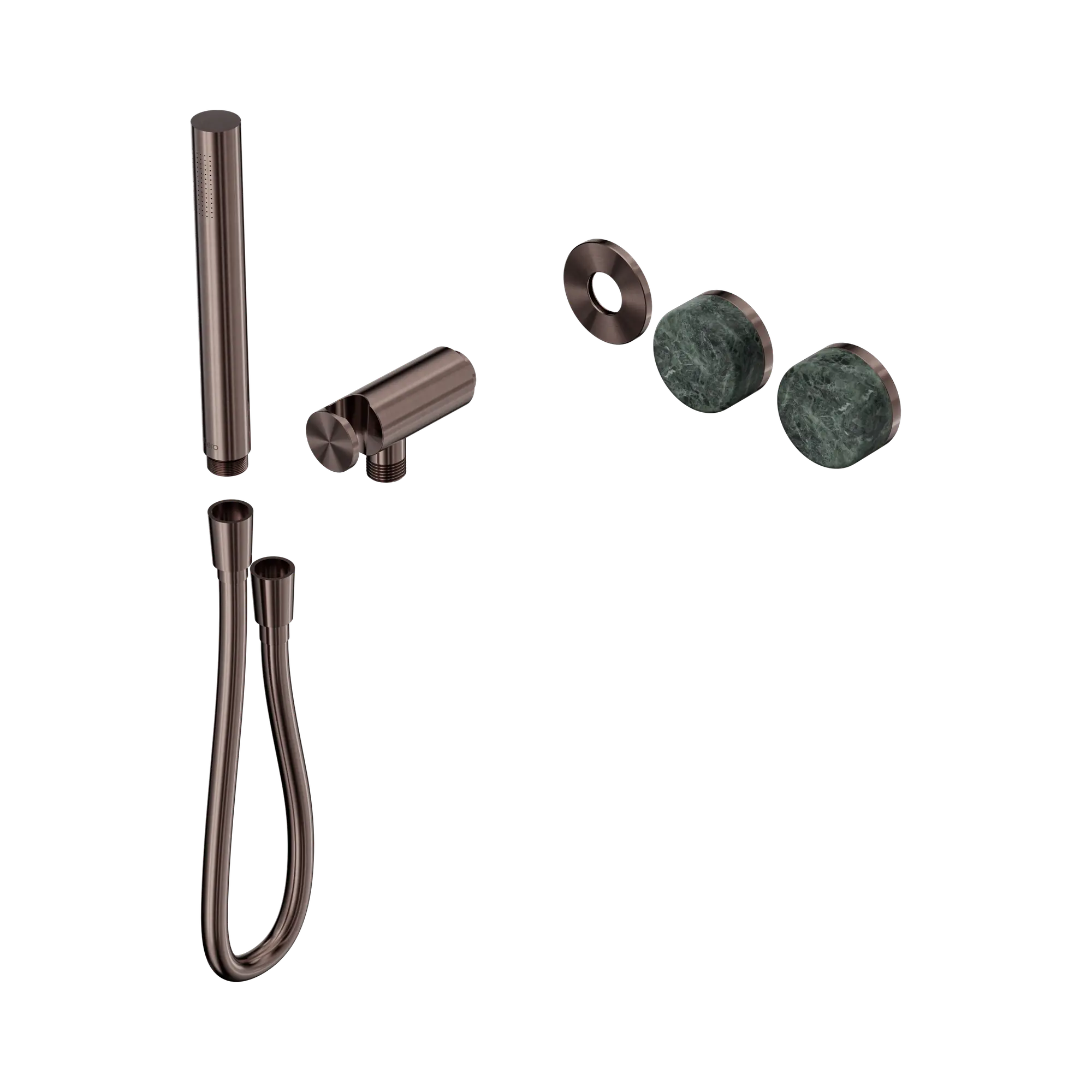 24 E092 BZ Serenity Progressive Shower System With Verde Alpi Handle And Slim Shower Trim Kit Only Brushed Bronze image 1