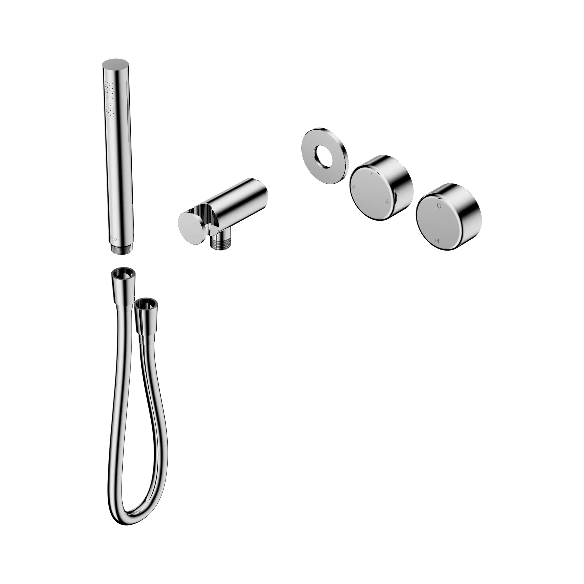 24 E096 CH Serenity Progressive Shower System With Metal Handle And Slim Shower Trim Kit Only Chrome image 1