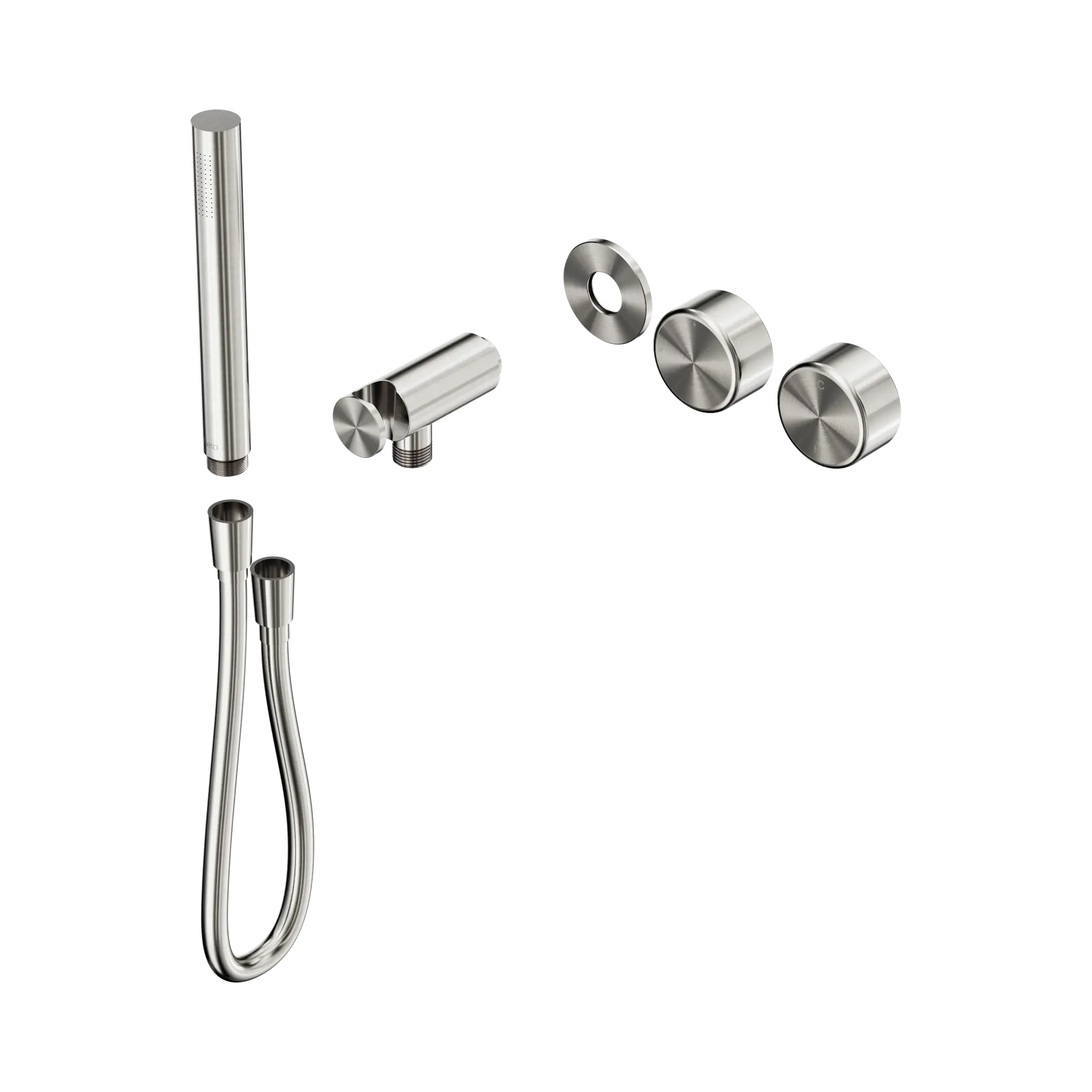 24 E096 BN Serenity Progressive Shower System With Metal Handle And Slim Shower Trim Kit Only Brushed Nickel image 1