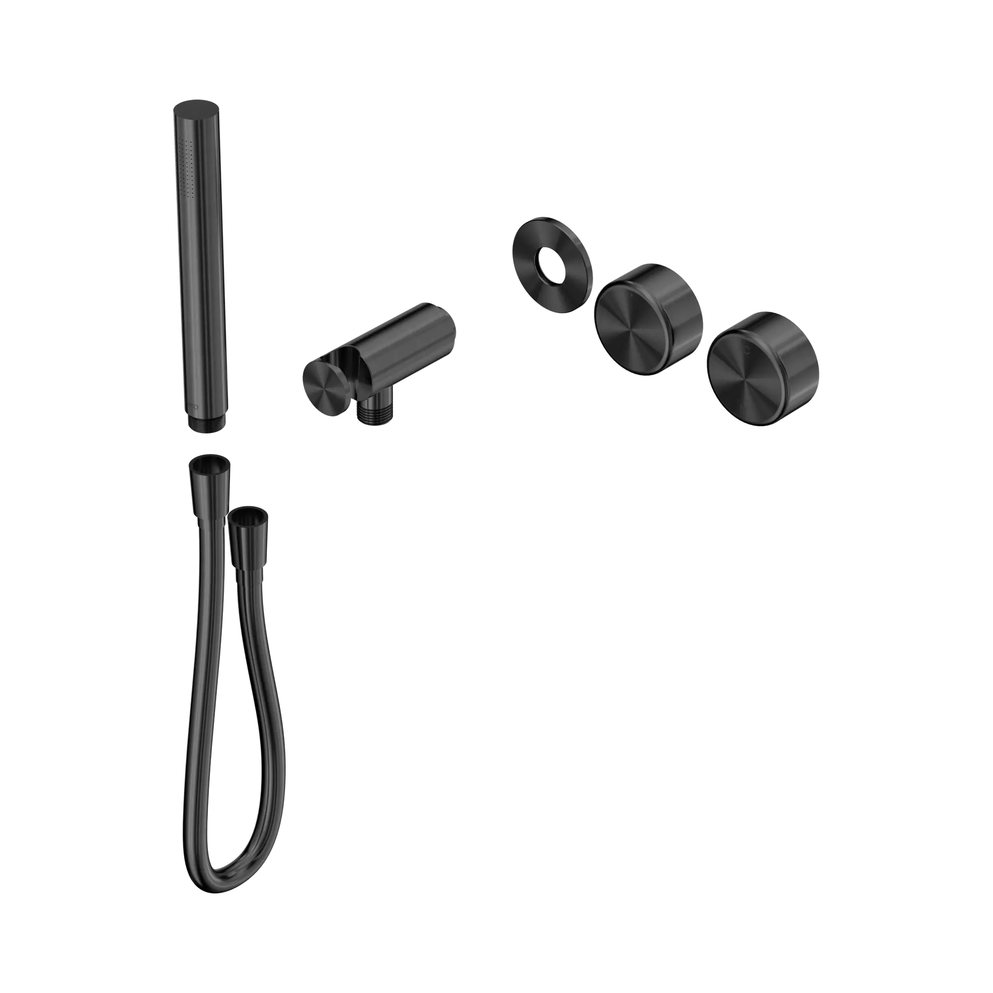 24 E096 GM Serenity Progressive Shower System With Metal Handle And Slim Shower Trim Kit Only Gun Metal image 1