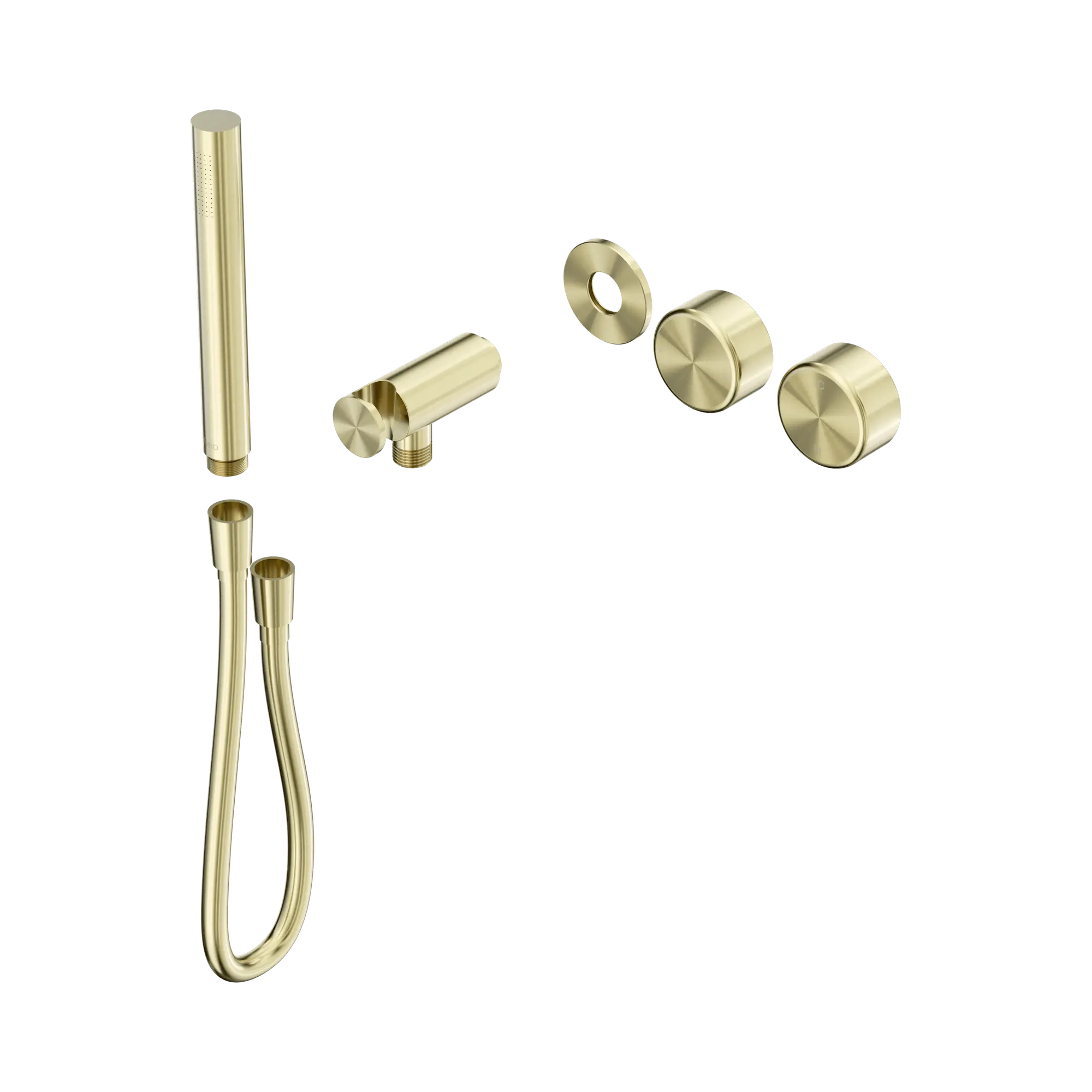 24 E096 BG Serenity Progressive Shower System With Metal Handle And Slim Shower Trim Kit Only Brushed Gold image 1