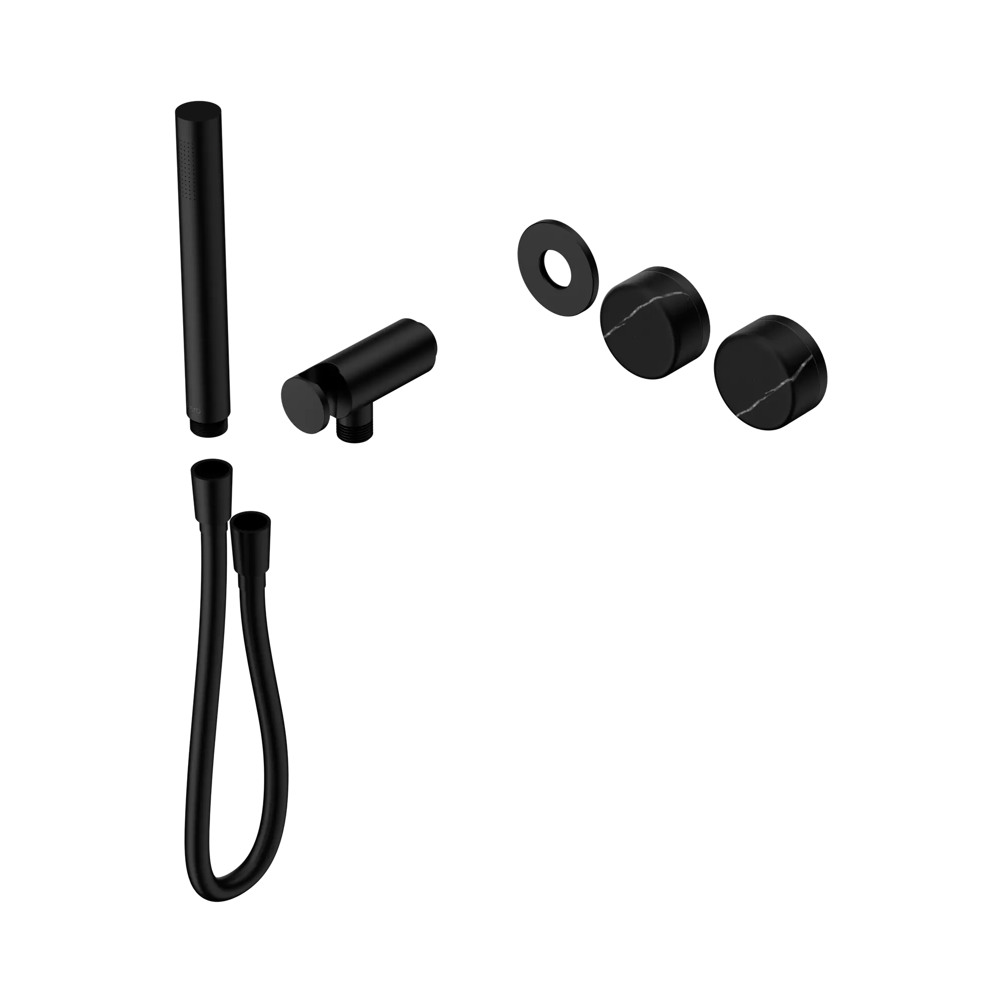 24 E123 MB Serenity Progressive Shower System With Marquina Black Handle And Slim Shower Trim Kit Only Matte Black image 1