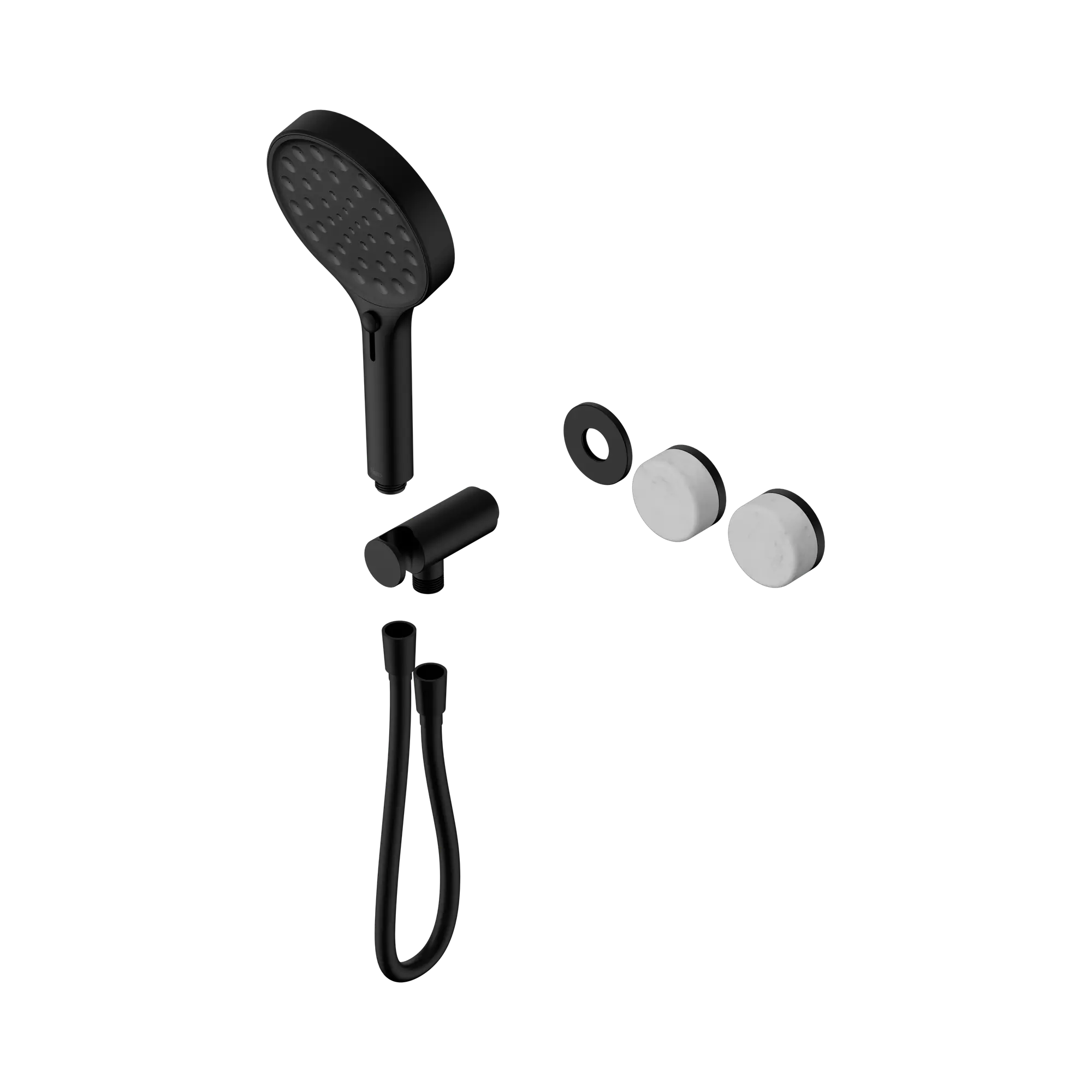 24 E097 MB Serenity Progressive Shower System With Carrara Handle And Serenity Hand Shower Trim Kit Only Matte Black image 1