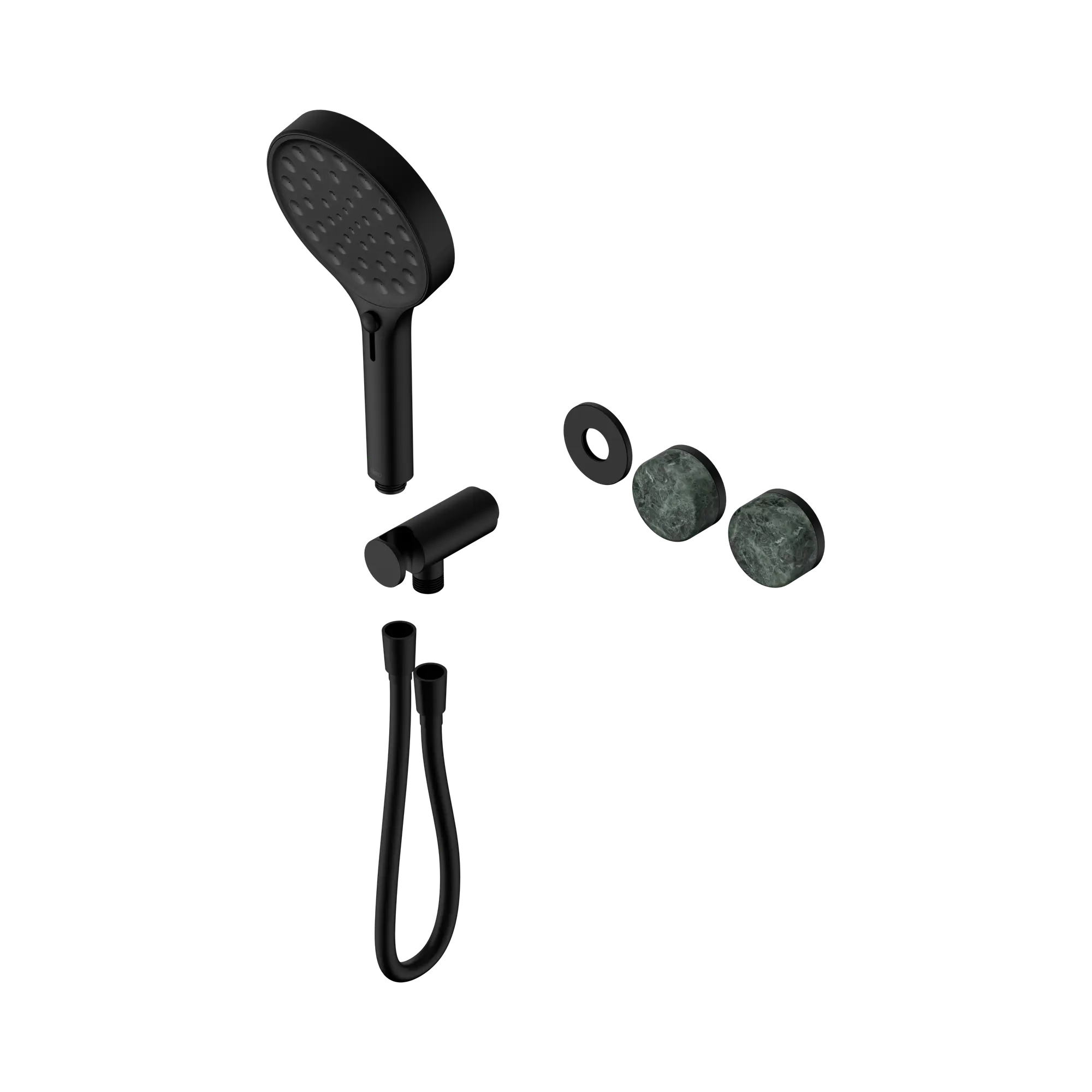 24 E098 MB Serenity Progressive Shower System With Verde Alpi Handle And Serenity Hand Shower Trim Kit Only Matte Black image 1