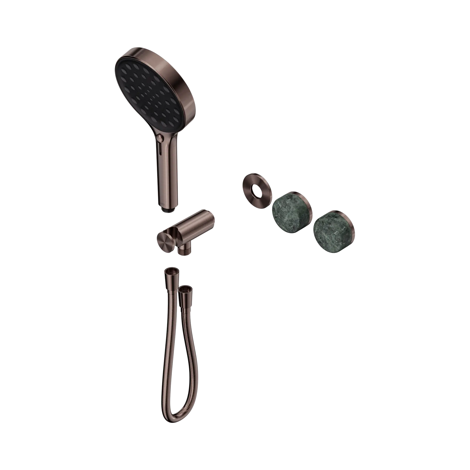24 E098 BZ Serenity Progressive Shower System With Verde Alpi Handle And Serenity Hand Shower Trim Kit Only Brushed Bronze image 1