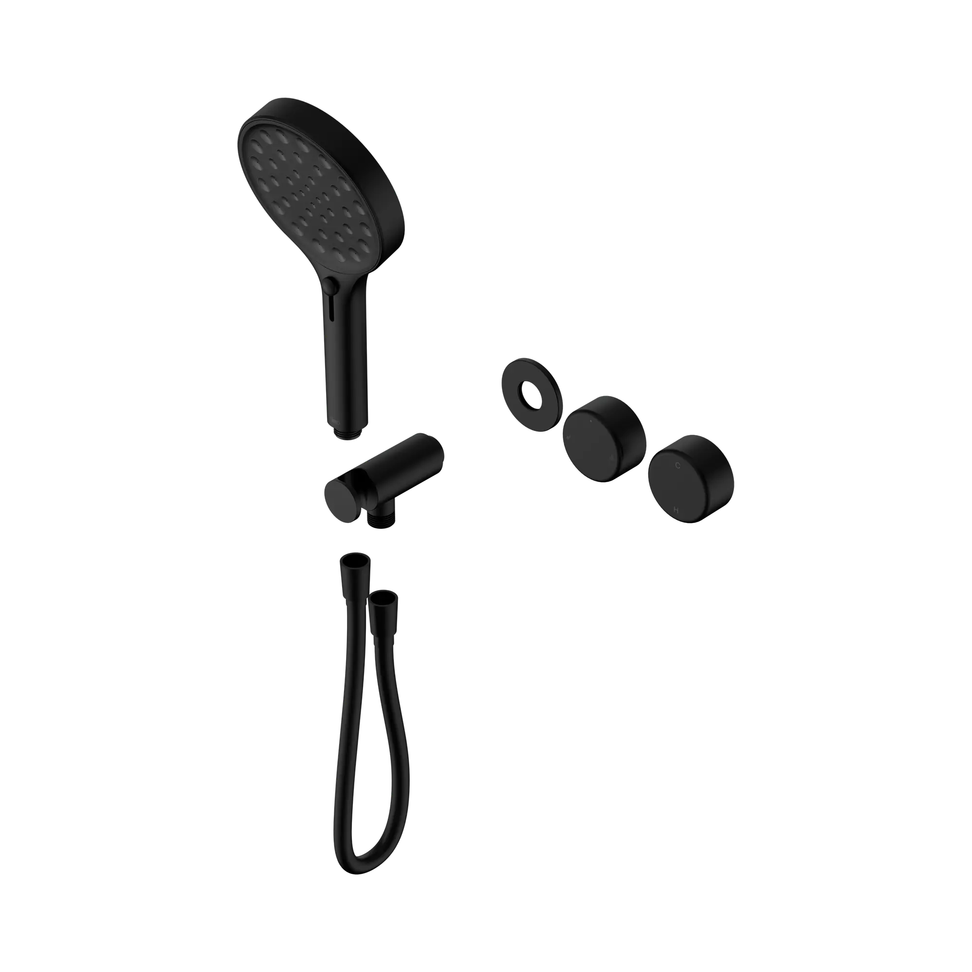 24 E102 MB Serenity Progressive Shower System With Metal Handle And Serenity Hand Shower Trim Kit Only Matte Black image 1