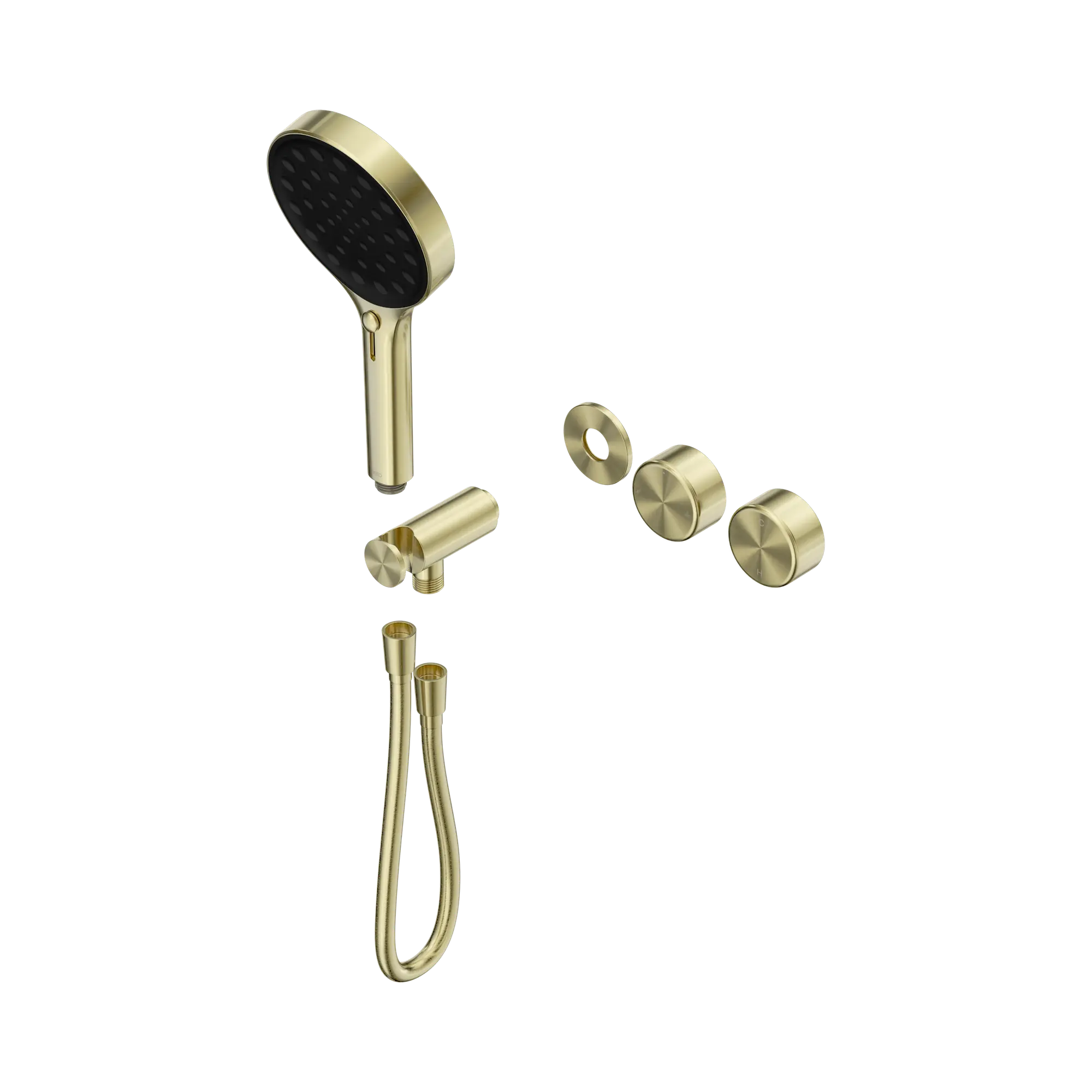 24 E102 BG Serenity Progressive Shower System With Metal Handle And Serenity Hand Shower Trim Kit Only Brushed Gold image 1