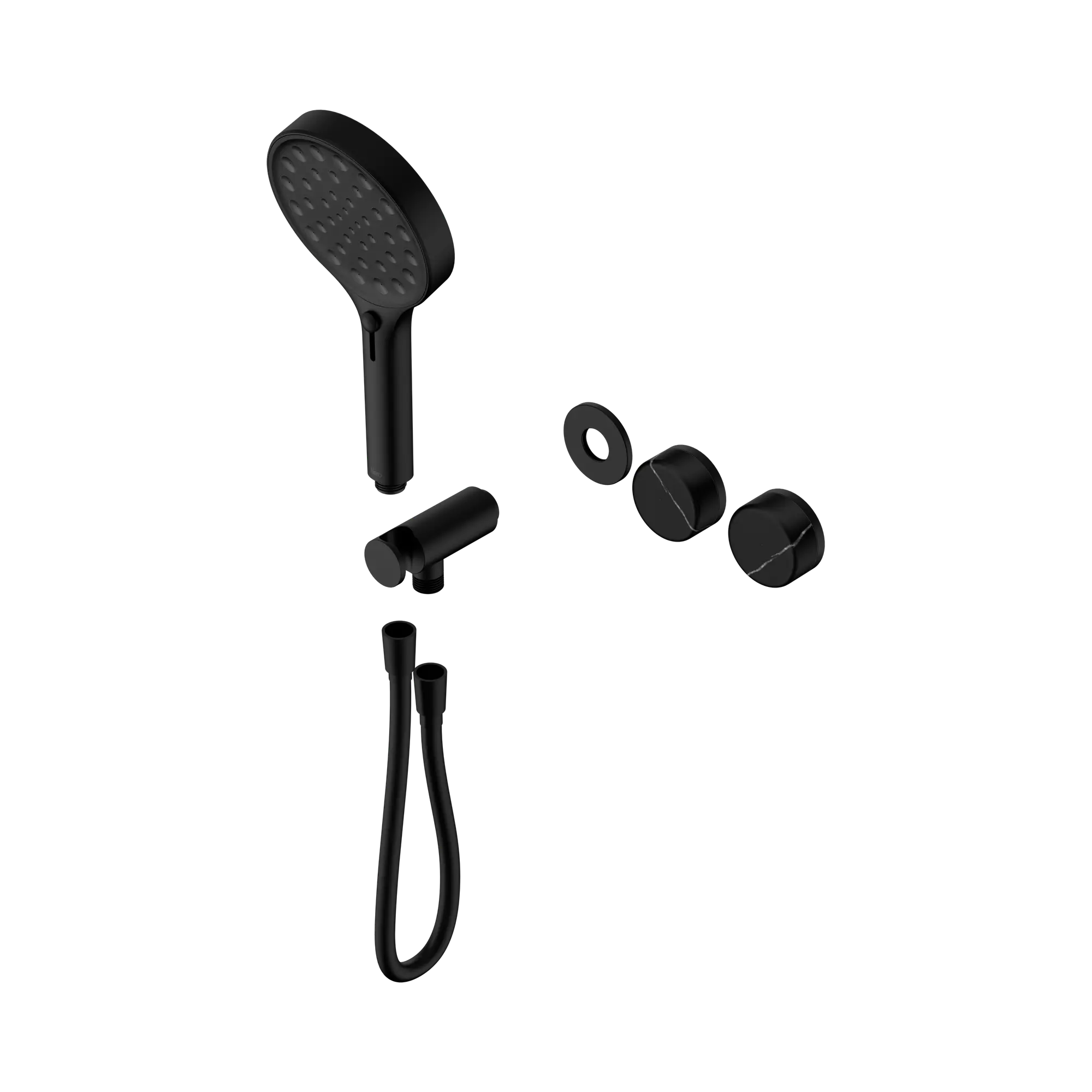 24 E124 MB Serenity Progressive Shower System With Marquina Black Handle And Serenity Hand Shower Trim Kit Only Matte Black image 1