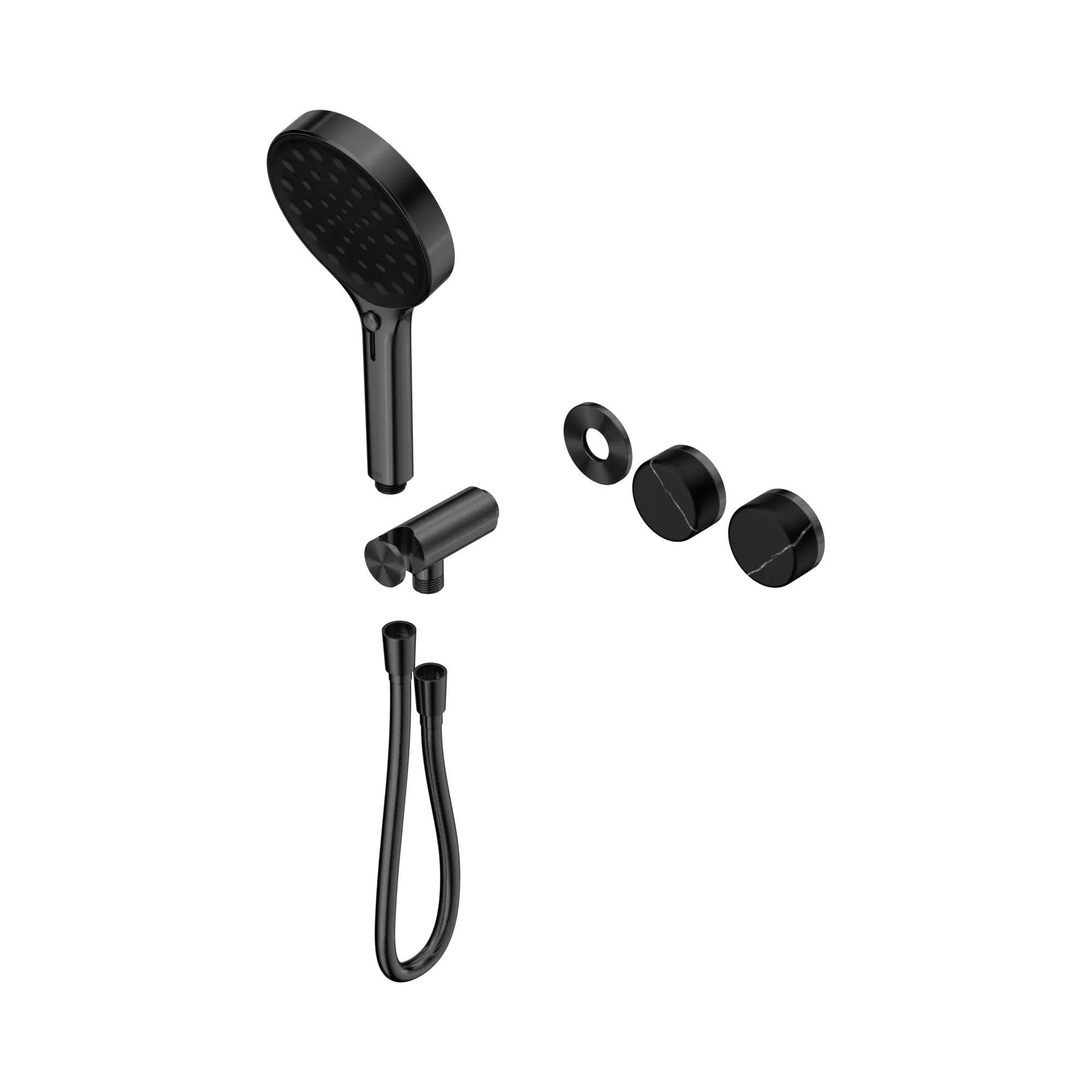 24 E124 GM Serenity Progressive Shower System With Marquina Black Handle And Serenity Hand Shower Trim Kit Only Gun Metal image 1