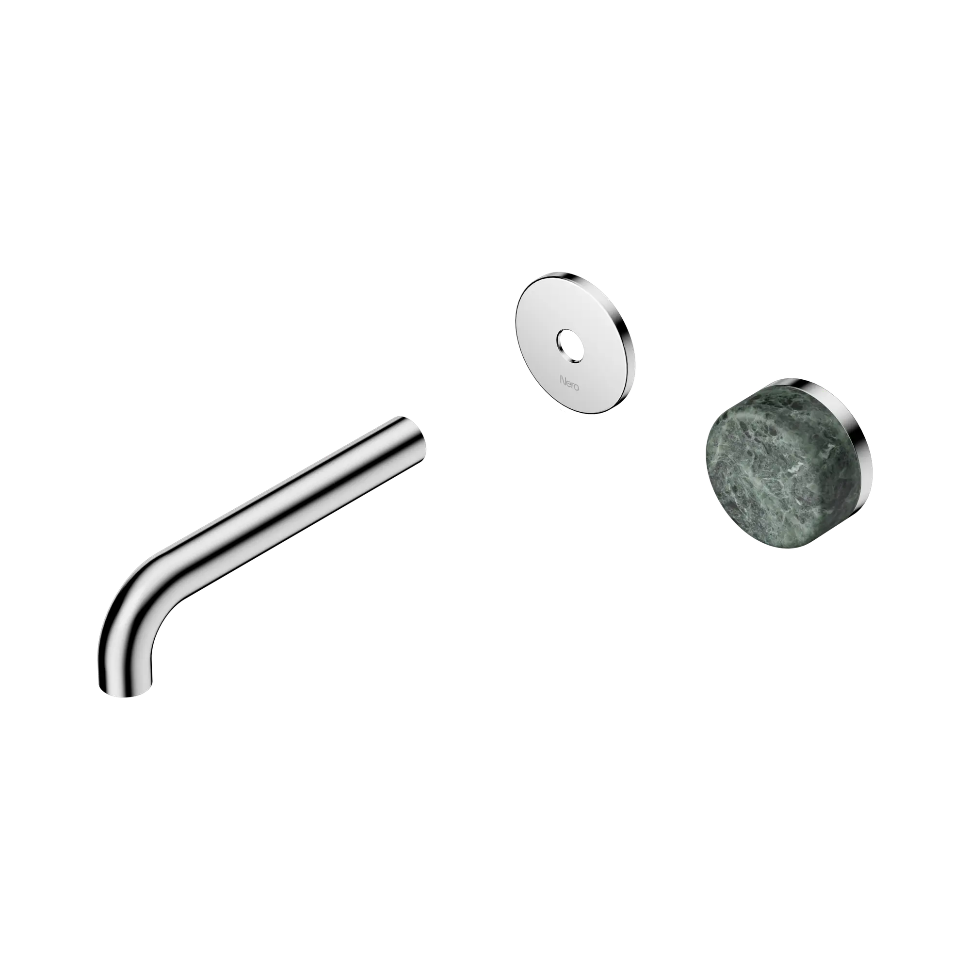 24 E104 CH Serenity Progressive Wall Basin Mixer 160mm Spout With Verde Alpi Handle Trim Kit Only Chrome image 1