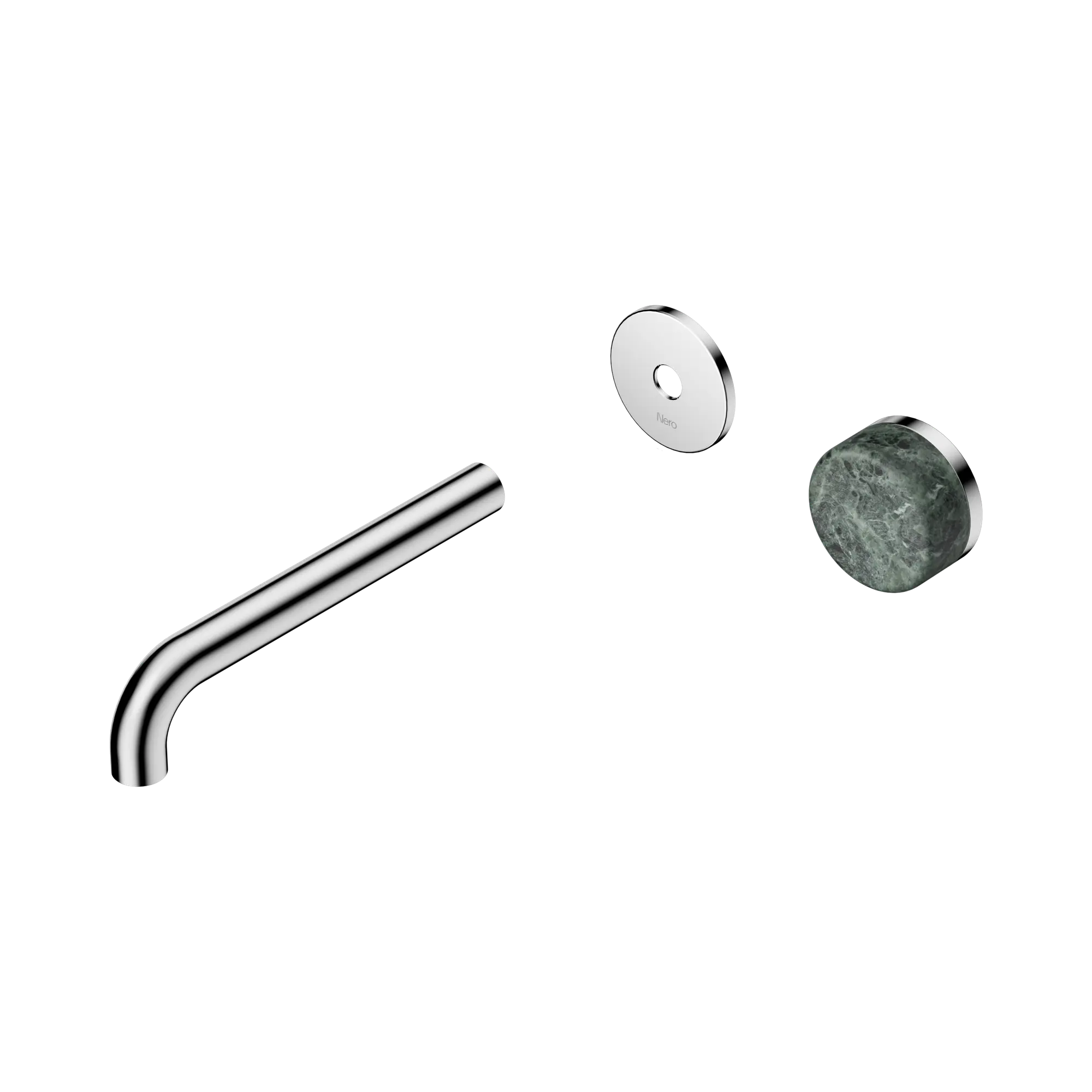 24 E110 CH Serenity Progressive Wall Basin Mixer 185mm Spout With Verde Alpi Handle Trim Kit Only Chrome image 1