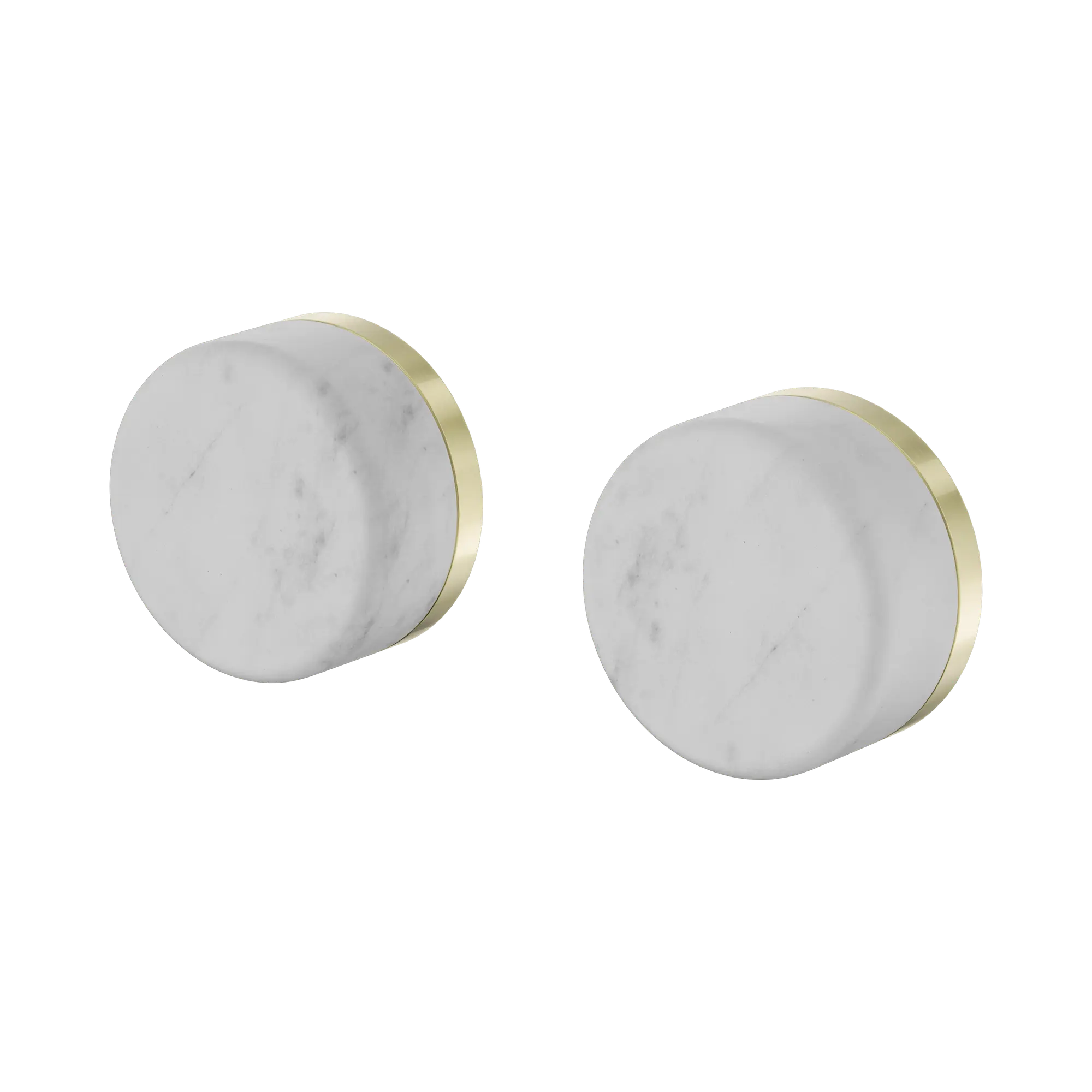 24 D005 BG Serenity Wall Top Assembly With Carrara Handle Brushed Gold image 1