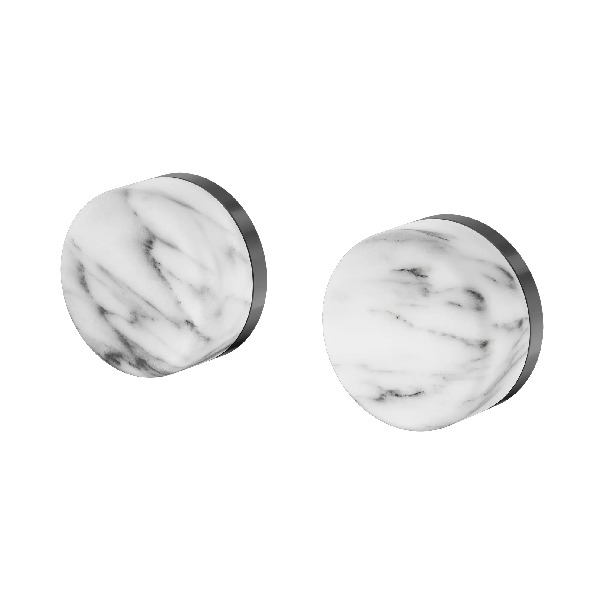 24 D008 GM Serenity Wall Top Assembly With Arabescato Corchia Handle Gun Metal image 1