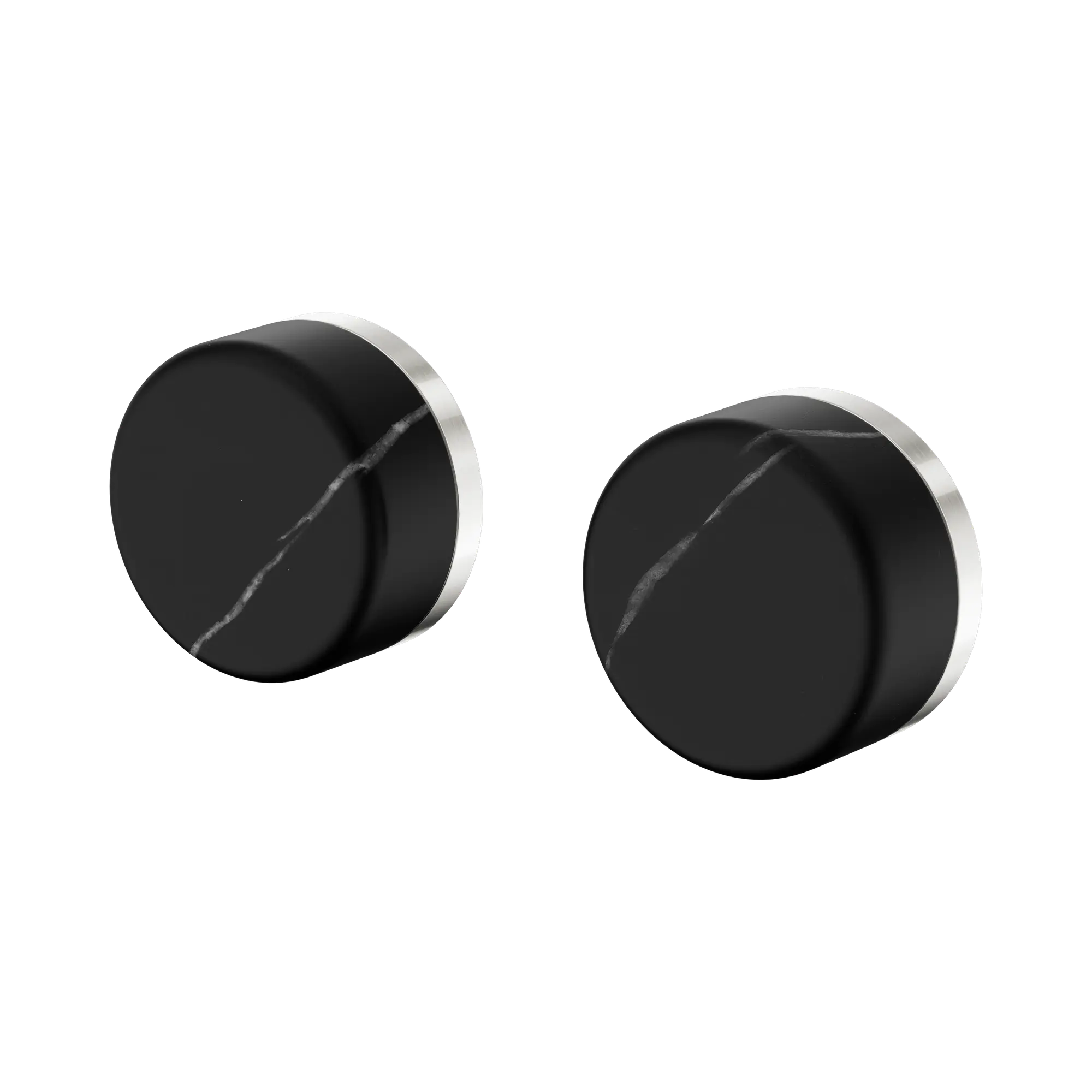 24 D116 BN Serenity Wall Top Assembly With Marquina Black Handle Brushed Nickel image 1