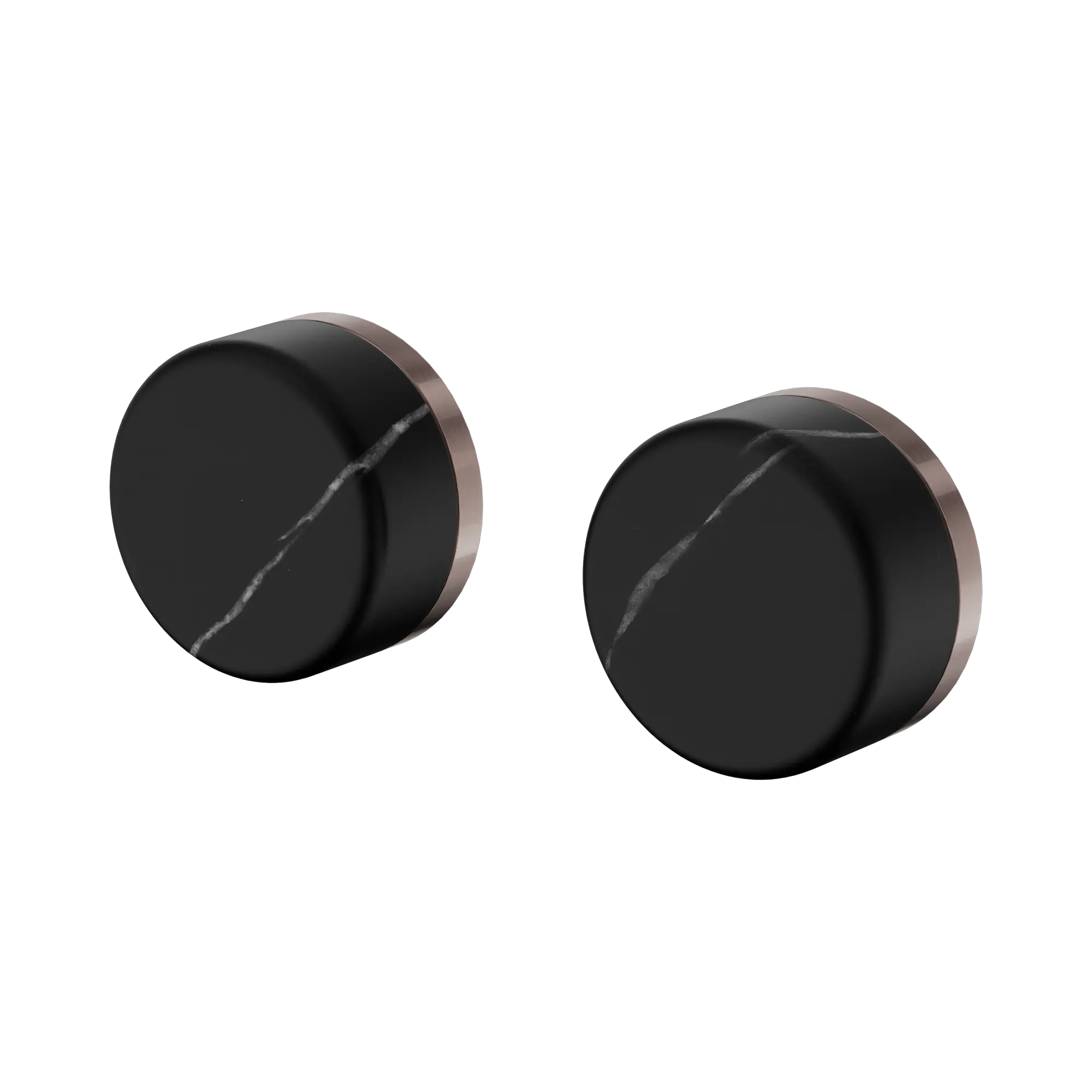 24 D116 BZ Serenity Wall Top Assembly With Marquina Black Handle Brushed Bronze image 1