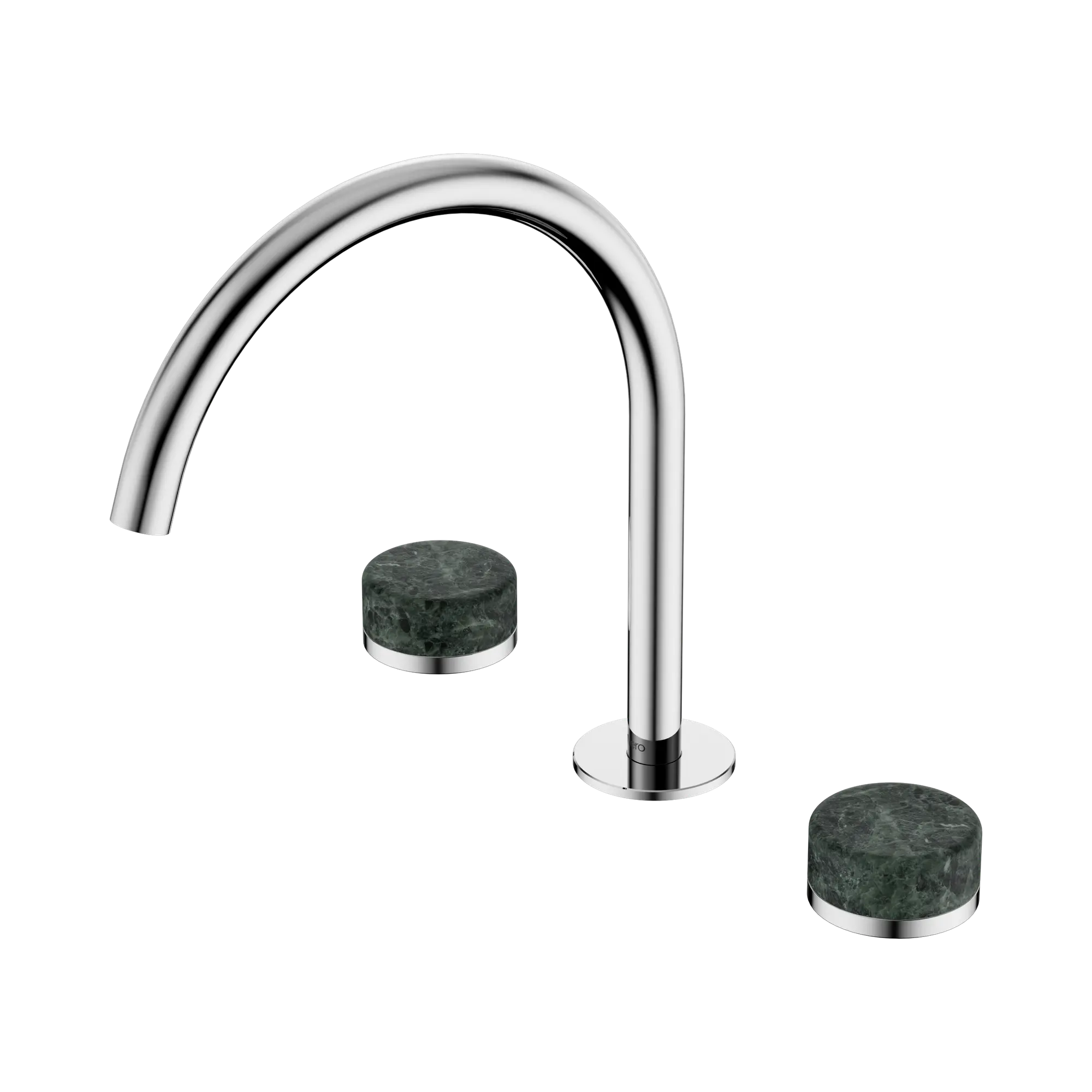 24 D018 CH Serenity Bath Kitchen Set Arc Spout With Verde Alpi Handle Chrome image 1
