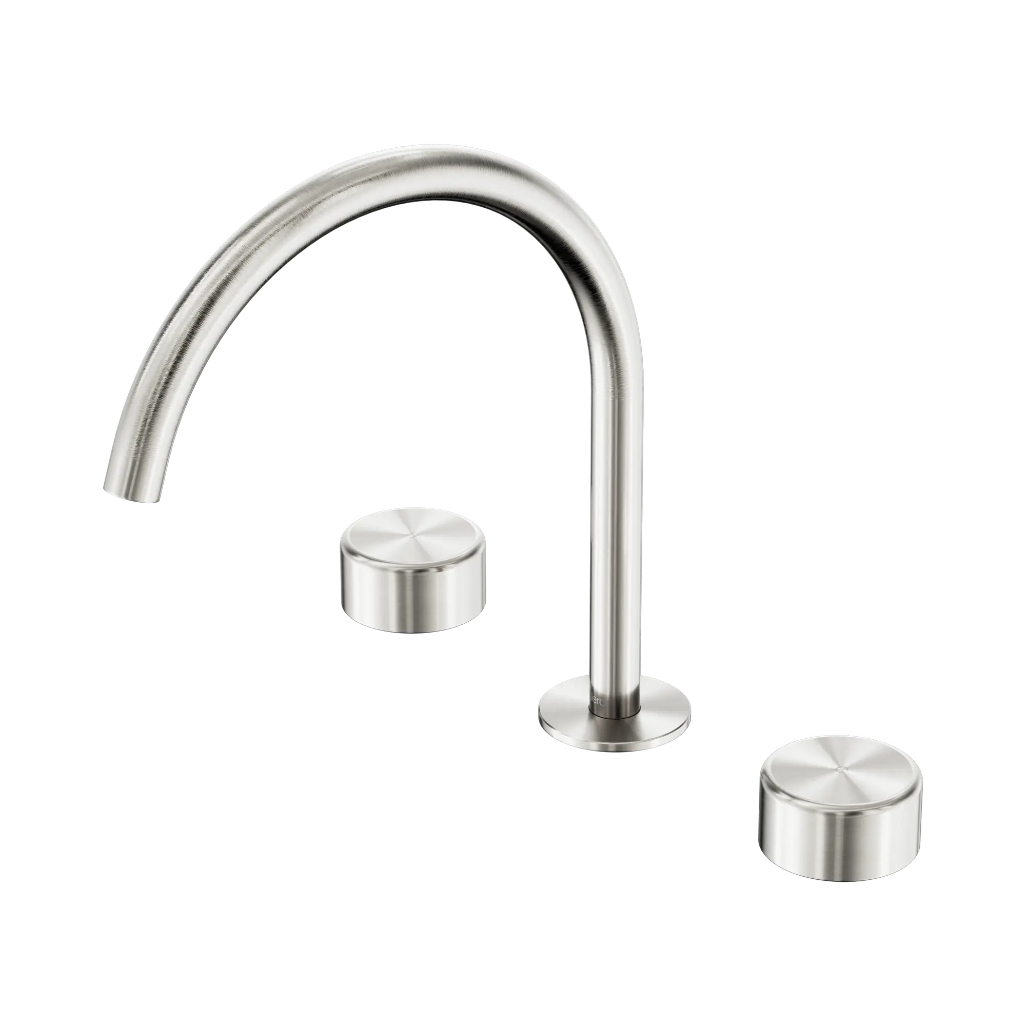 24 D022 BN Serenity Bath Kitchen Set Arc Spout With Metal Handle Brushed Nickel image 1