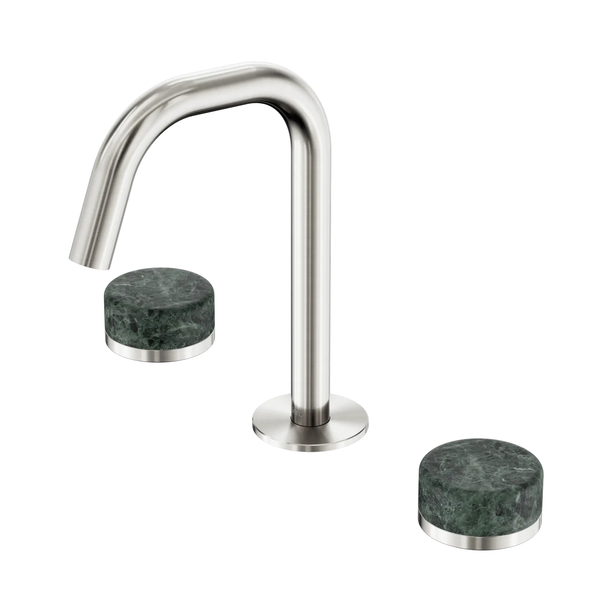 24 D024 BN Serenity Basin Set Edge Spout With Verde Alpi Handle Brushed Nickel image 1