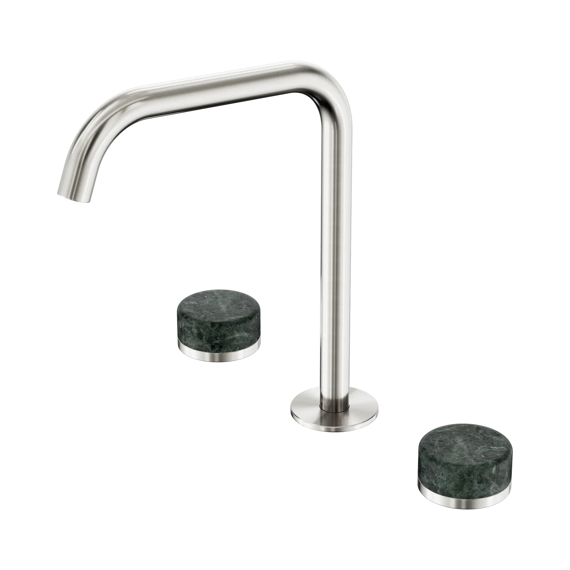 24 D030 BN Serenity Bath Kitchen Set Edge Spout With Verde Alpi Handle Brushed Nickel image 1