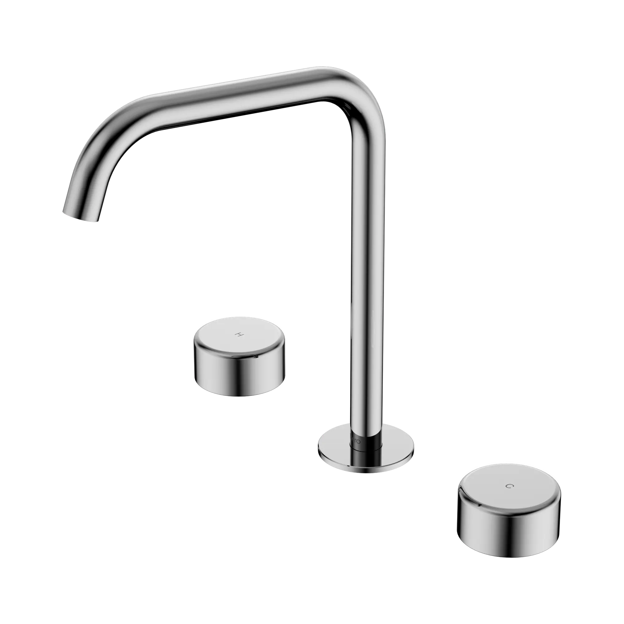24 D034 CH Serenity Bath Kitchen Set Edge Spout With Metal Handle Chrome image 1